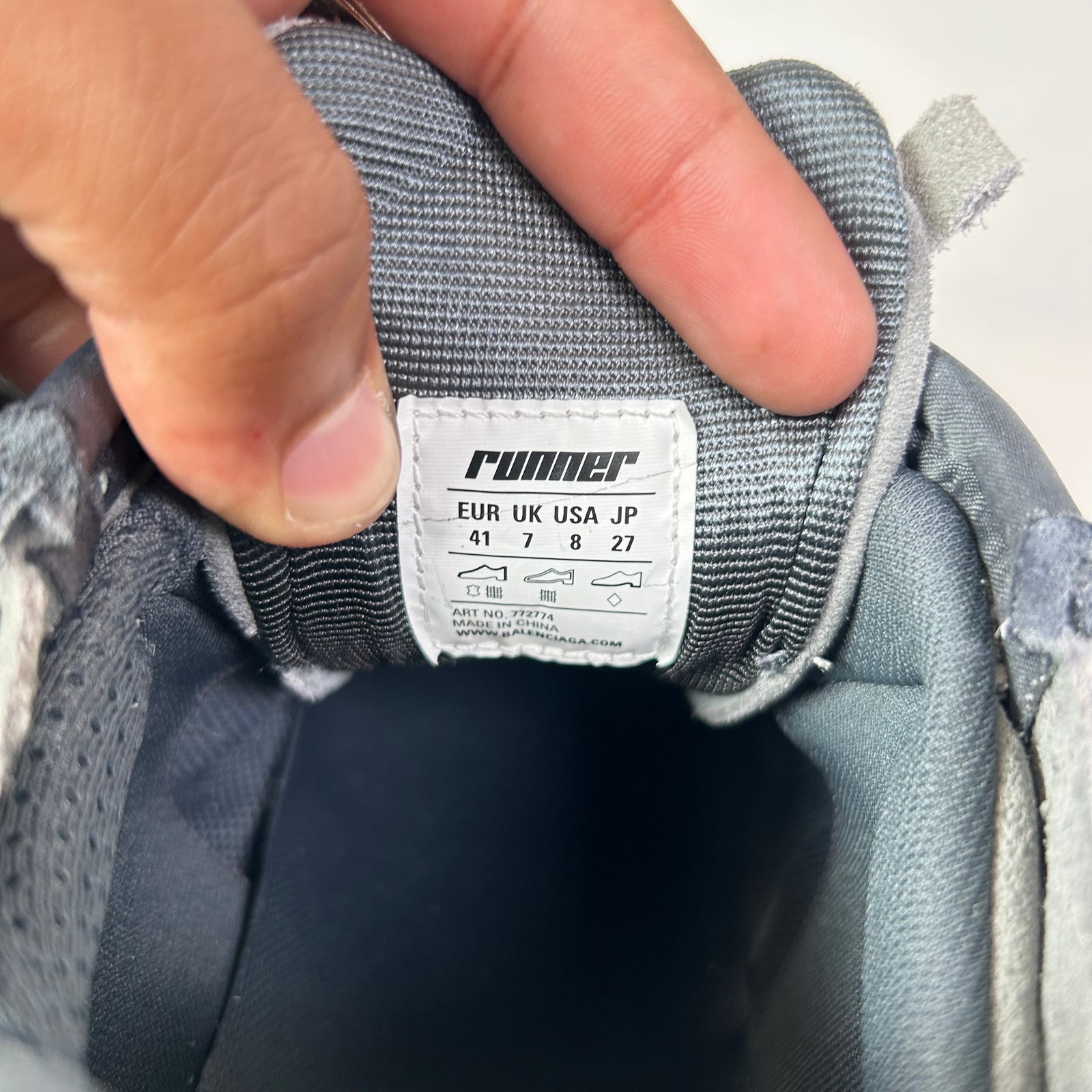 Balenciaga Grey Suede Runners
