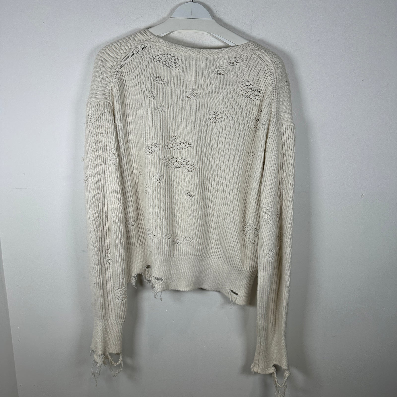 Helmut Lang Distressed Knit Sweater Size M