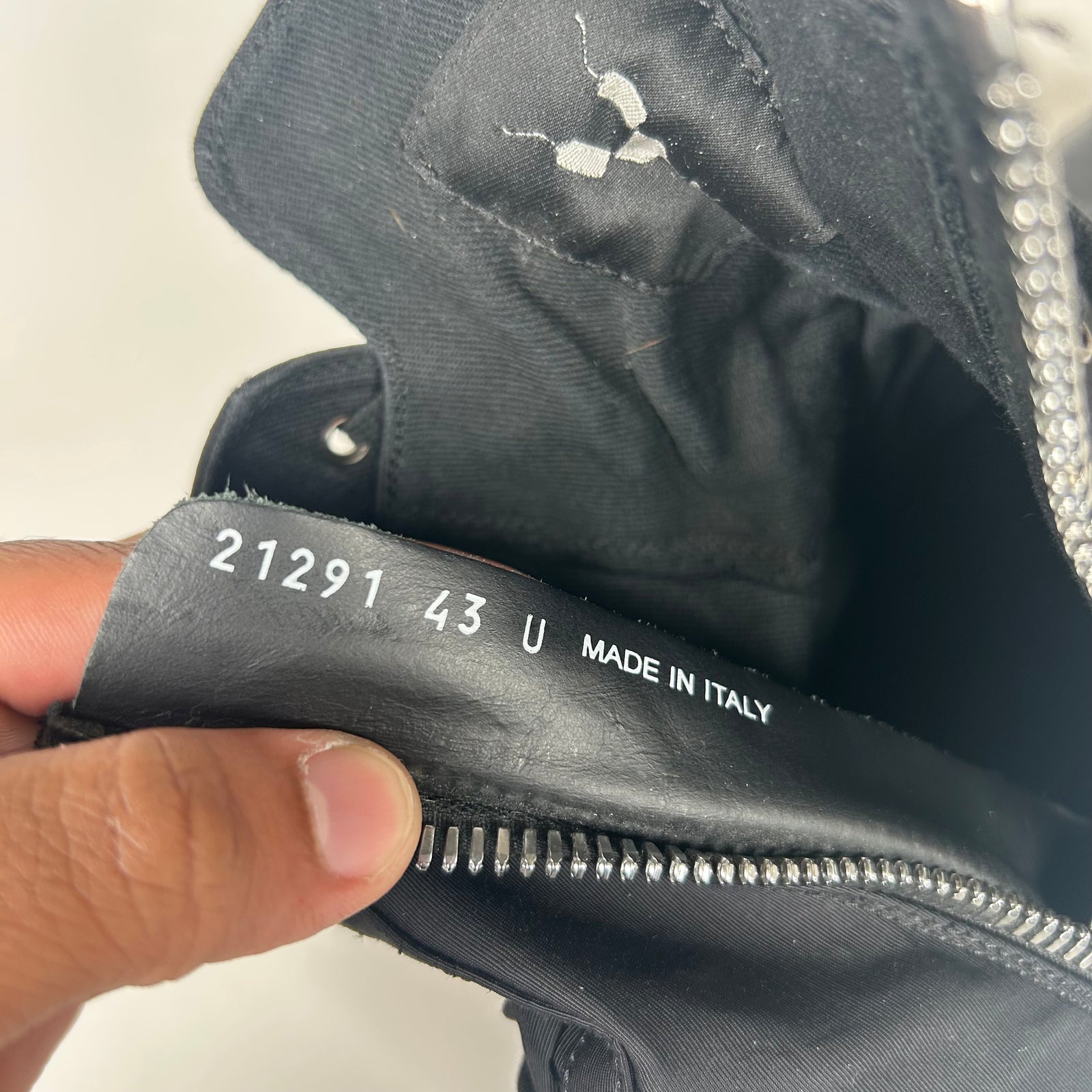 Rick Owens Black Cargo Ramones Size 10
