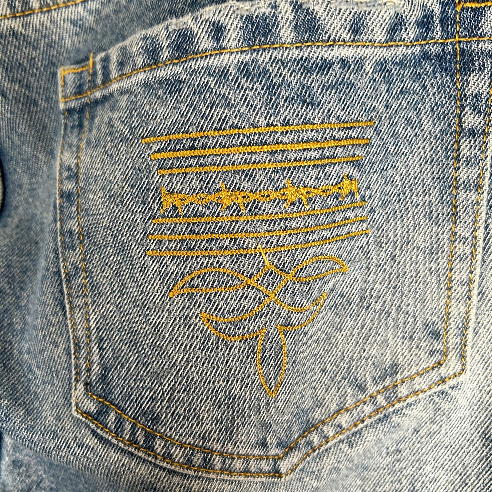 Fugazi Indigo Stoen Rivet Jeans Size L