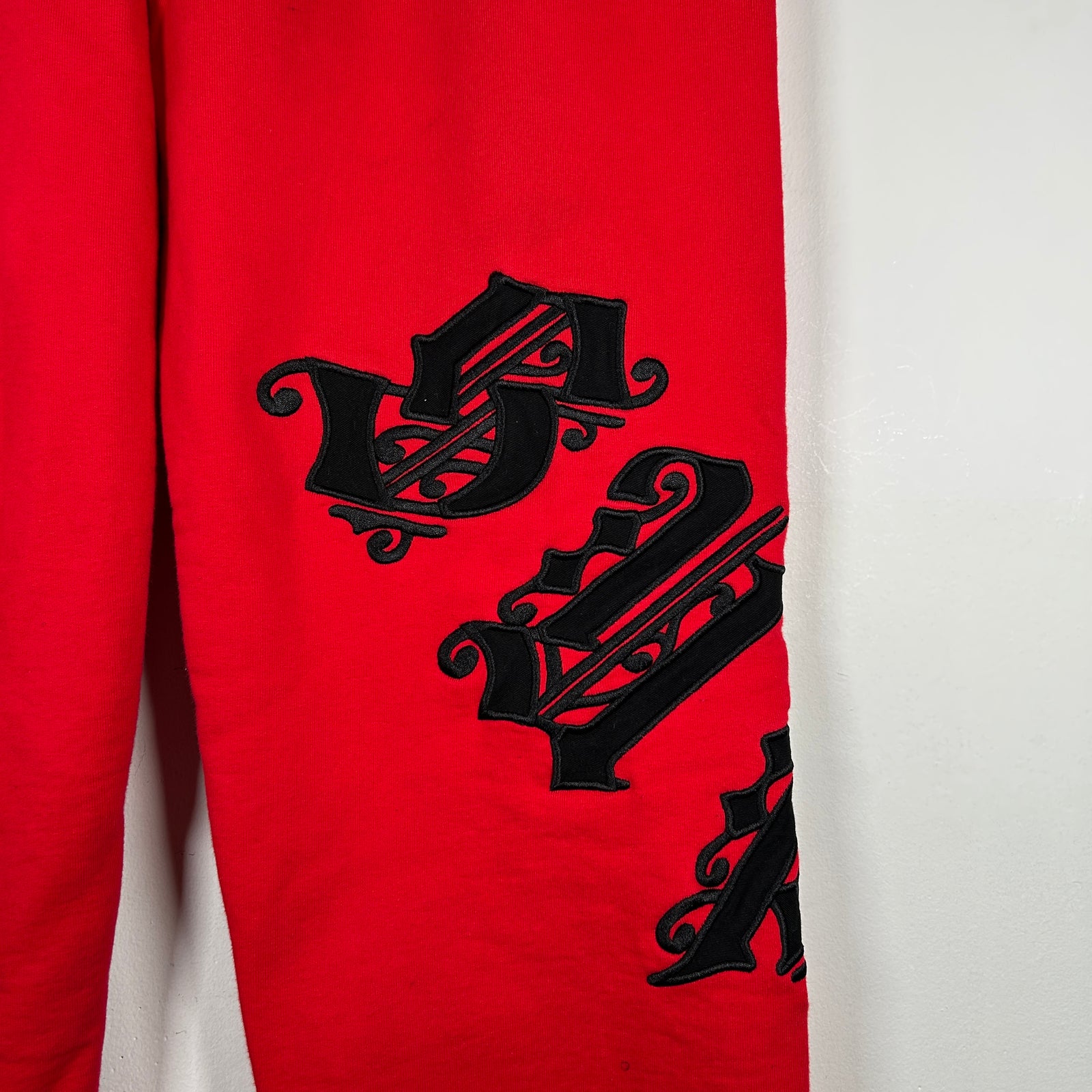 Supreme Red Old English Logo Sweatpants Size L