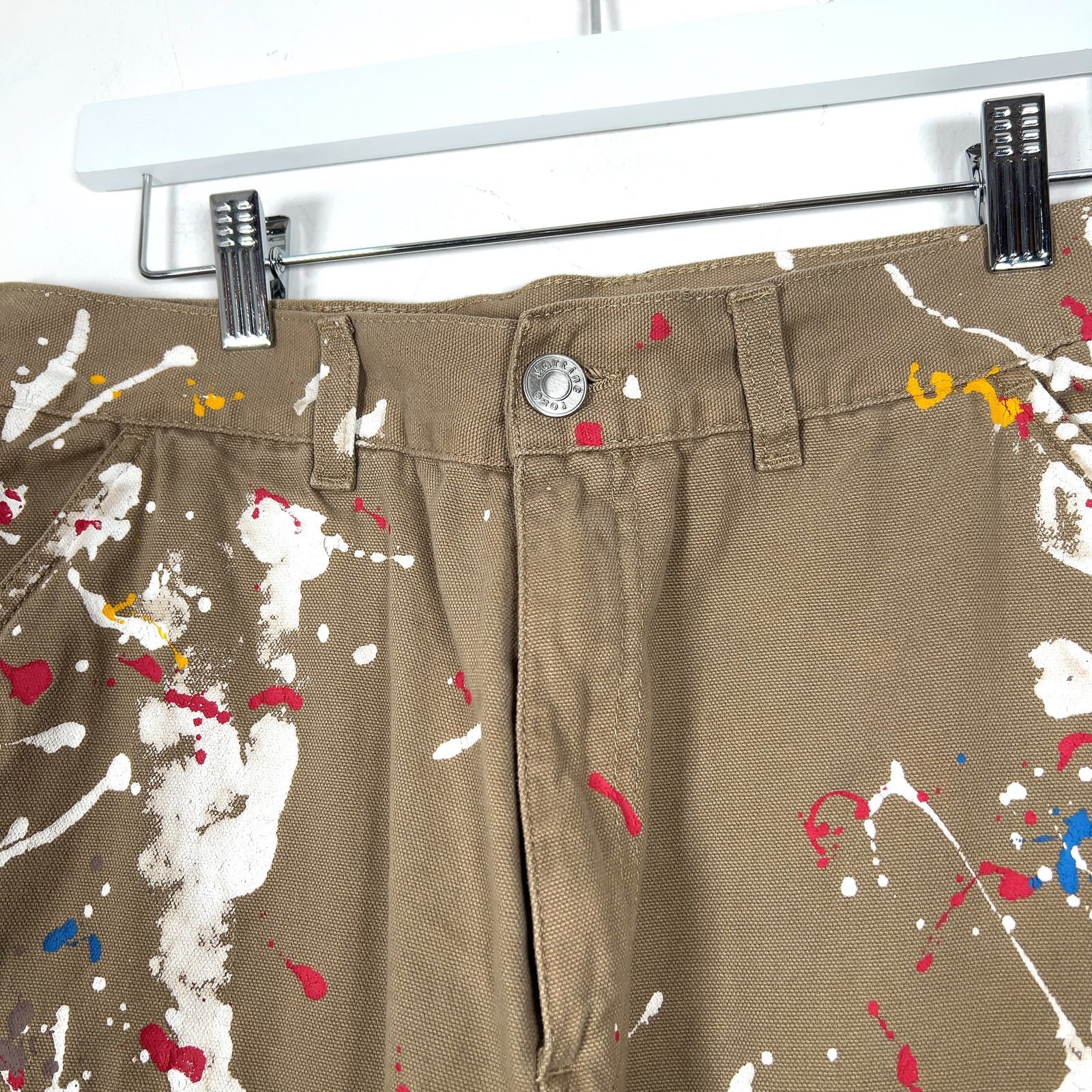 Martine Rose Paint Splatter Carpenter Pants