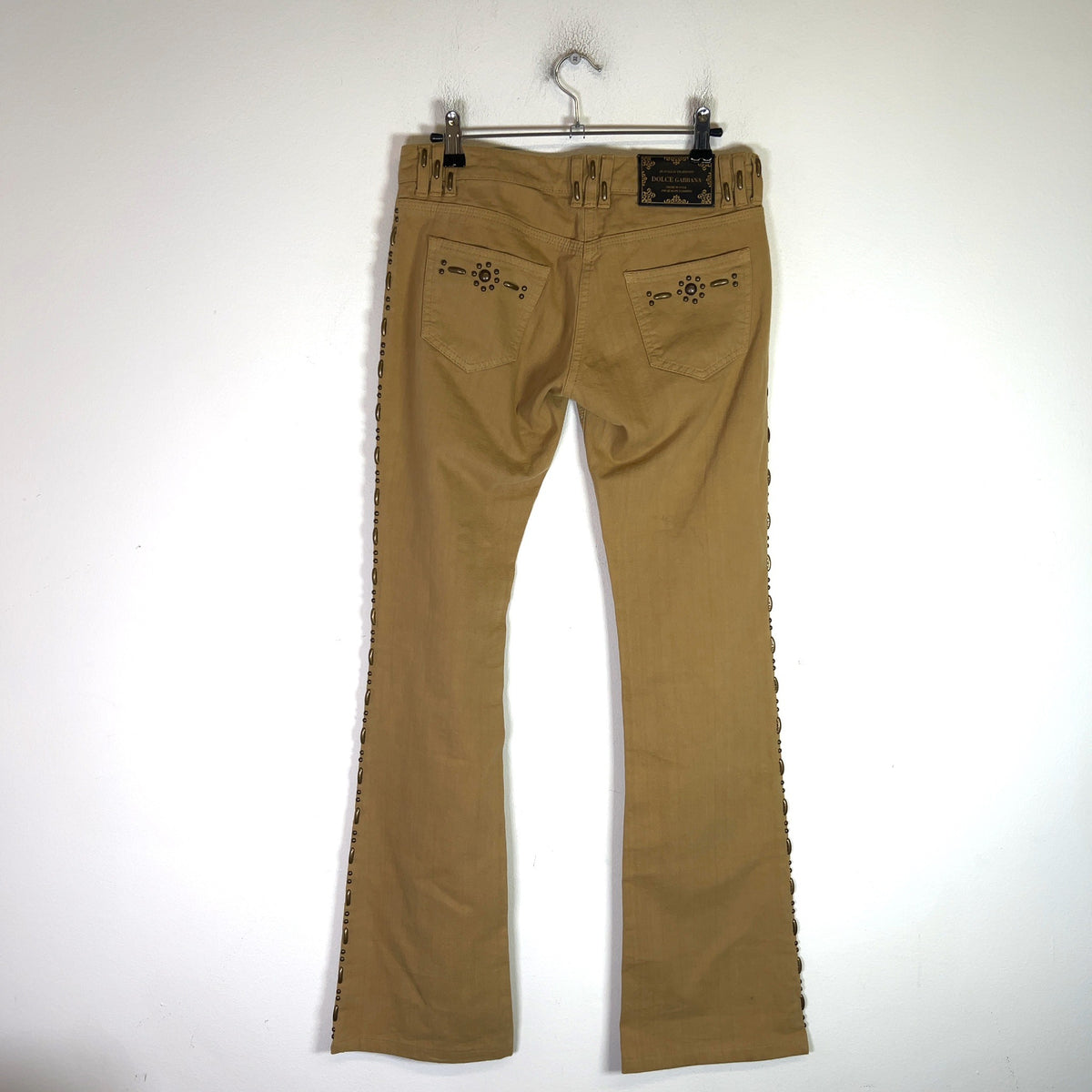 Dolce & Gabbana 2000s Studded Flare Pants