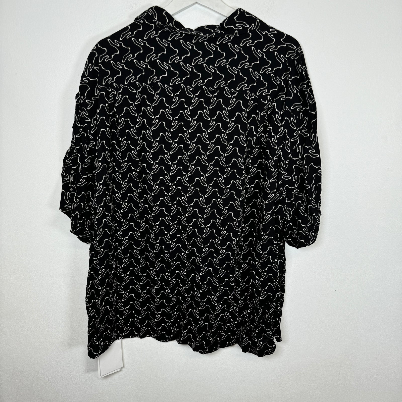 Celine Black Viscose Hawaiian Shirt Size L