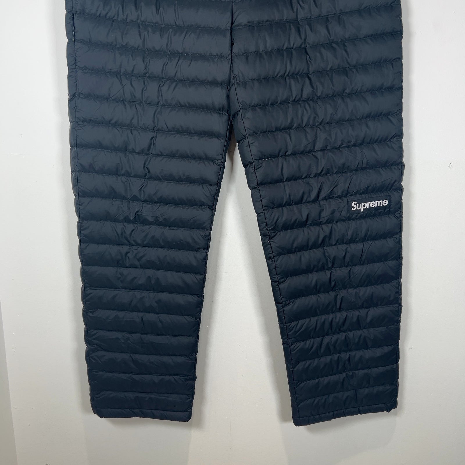Supreme Black Micro Puffer Sweatpants
