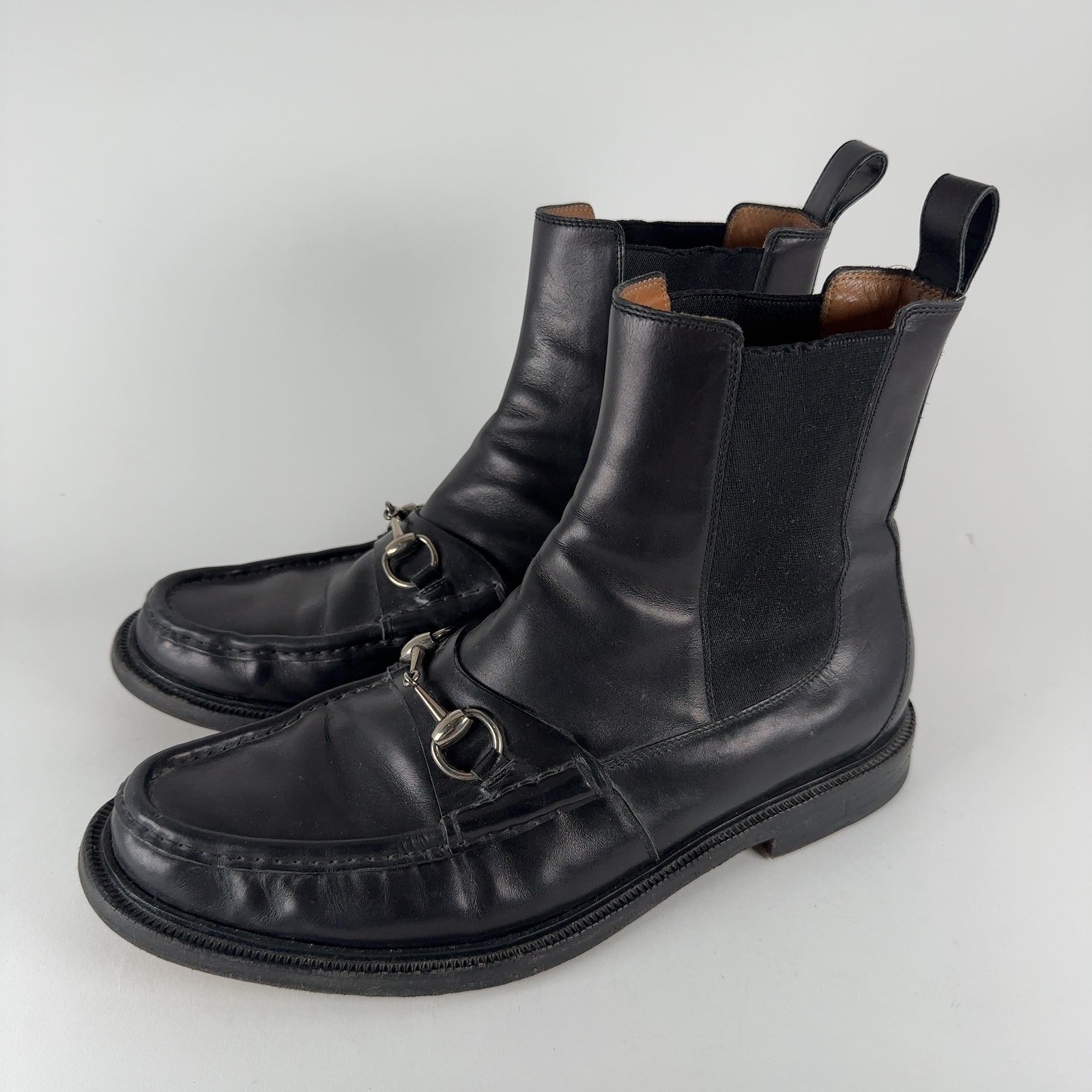 Gucci Horsebit Leather Chelsea Boots