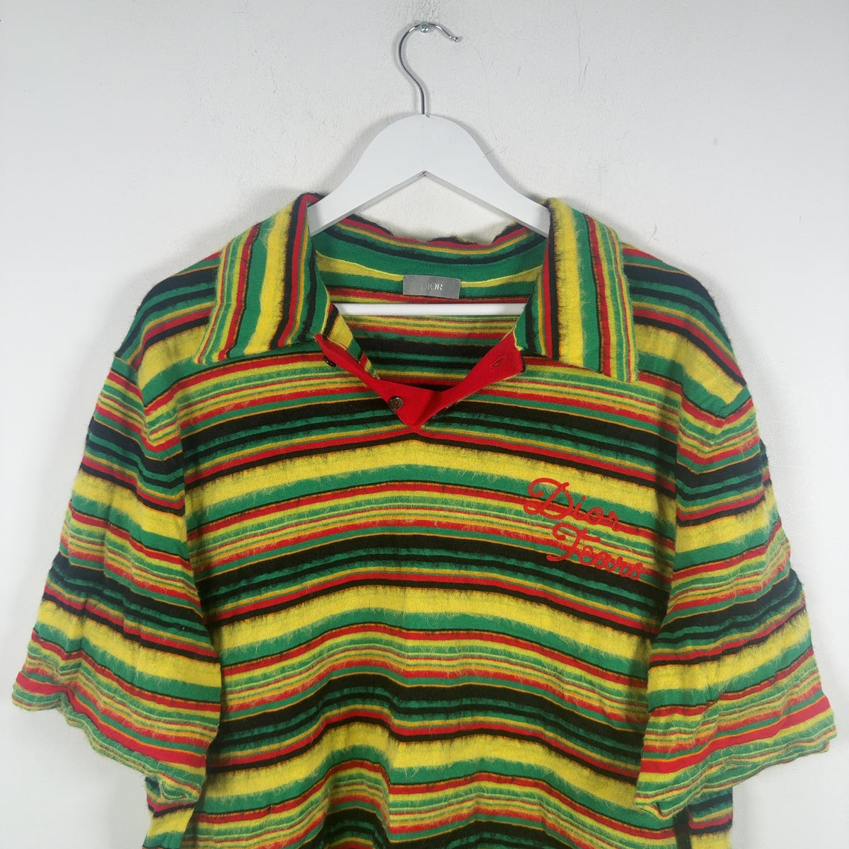 Dior x Denim Tears Mohair Striped Polo