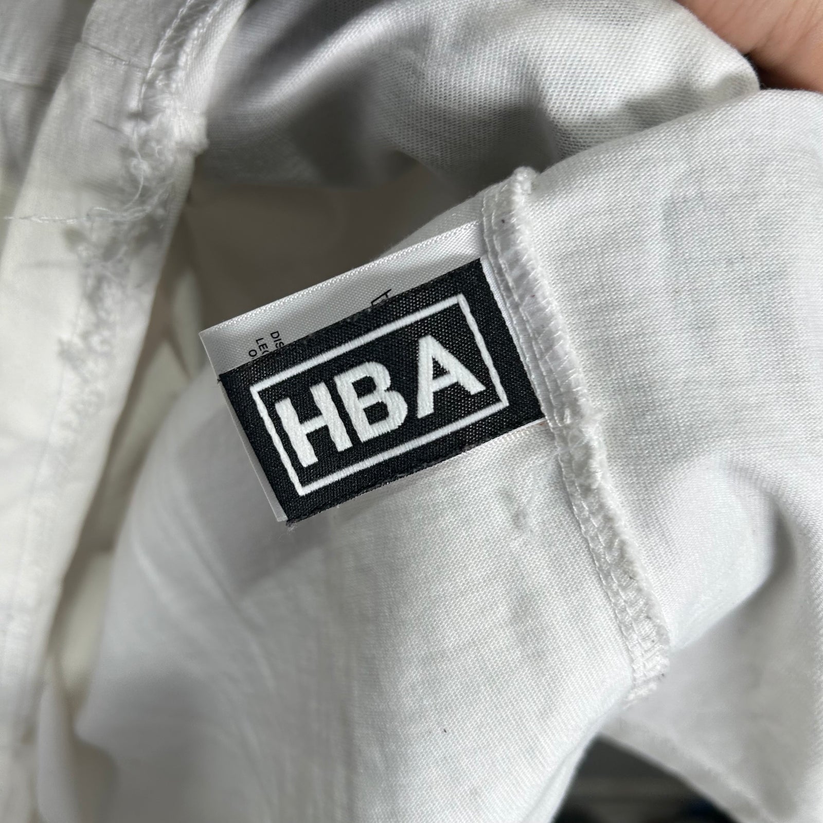 Hood By Air White Logo Longsleeve Shirt Size L