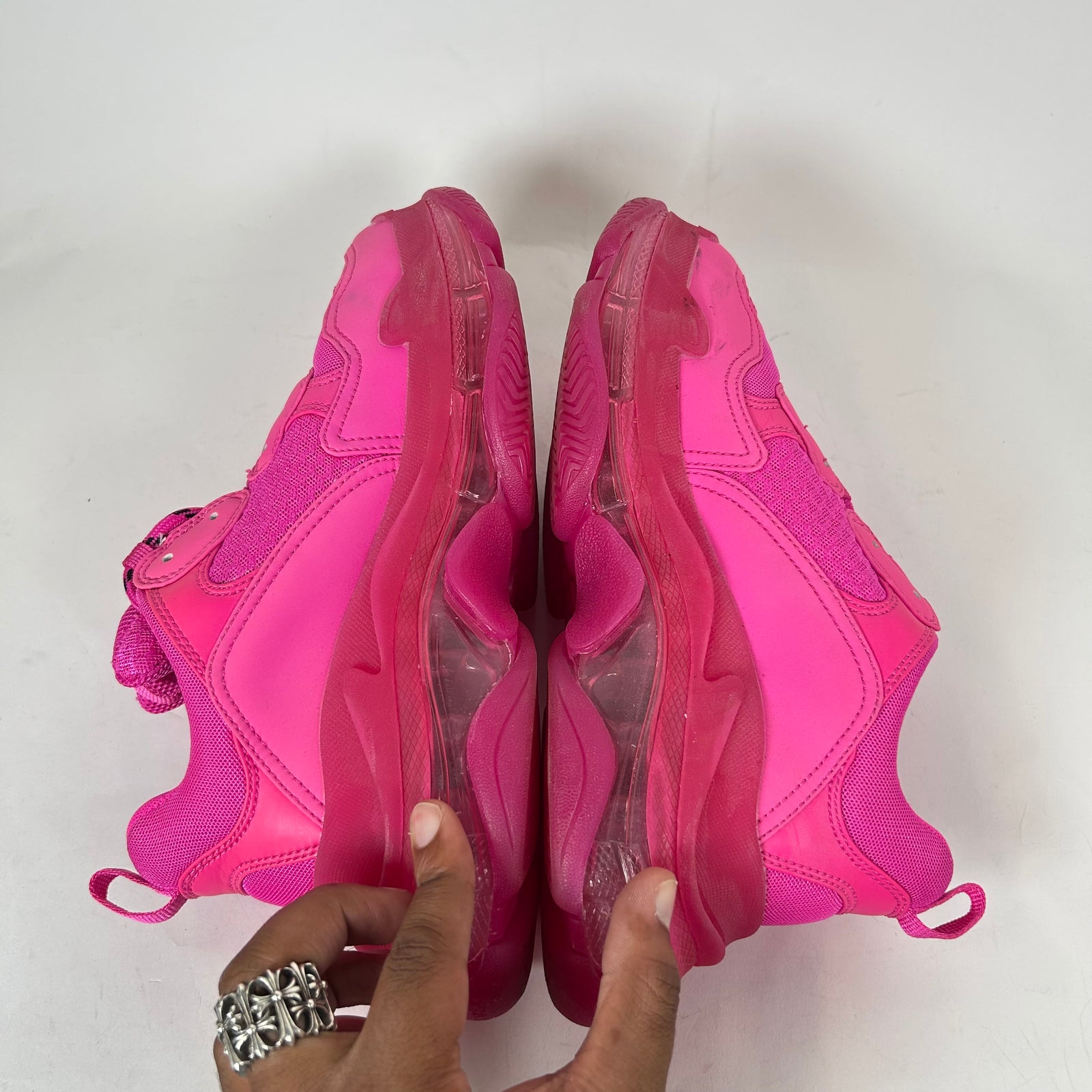Balenciaga Hot Pink Triple S Sneaker Size 38