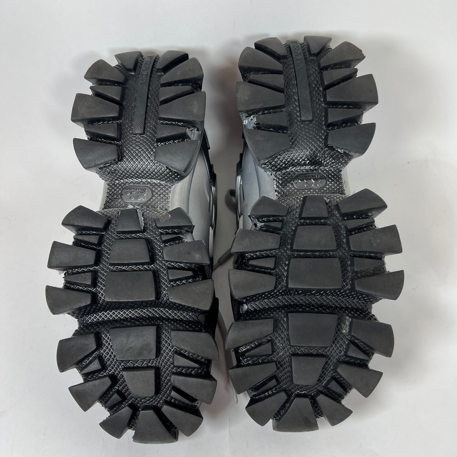 Prada Black/Silver Cloudbust Sneakers Size 8.5