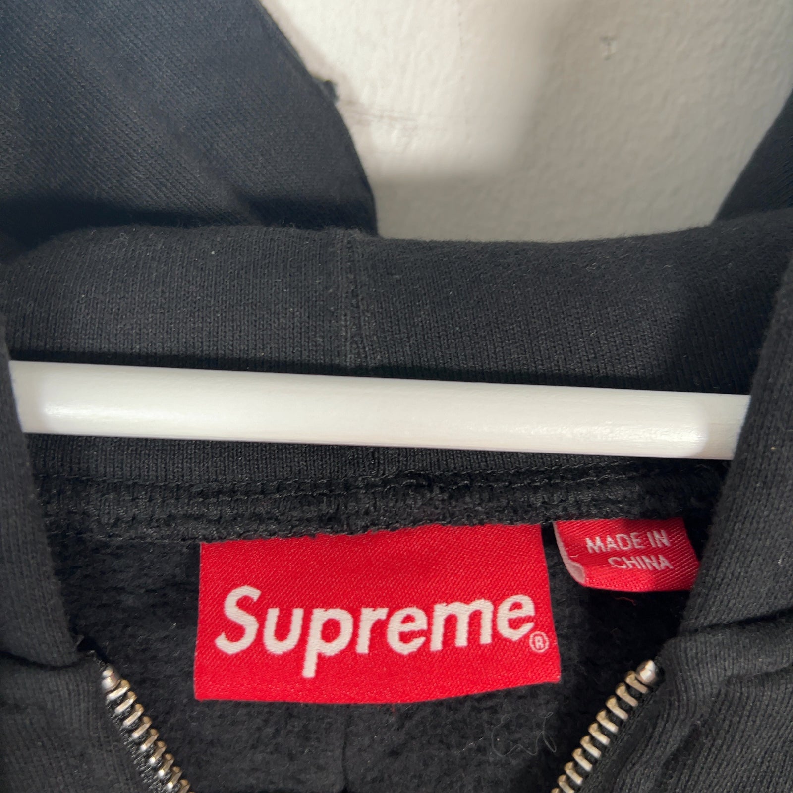 Supreme Reverse Patchwork Zip-Up Light Jacket