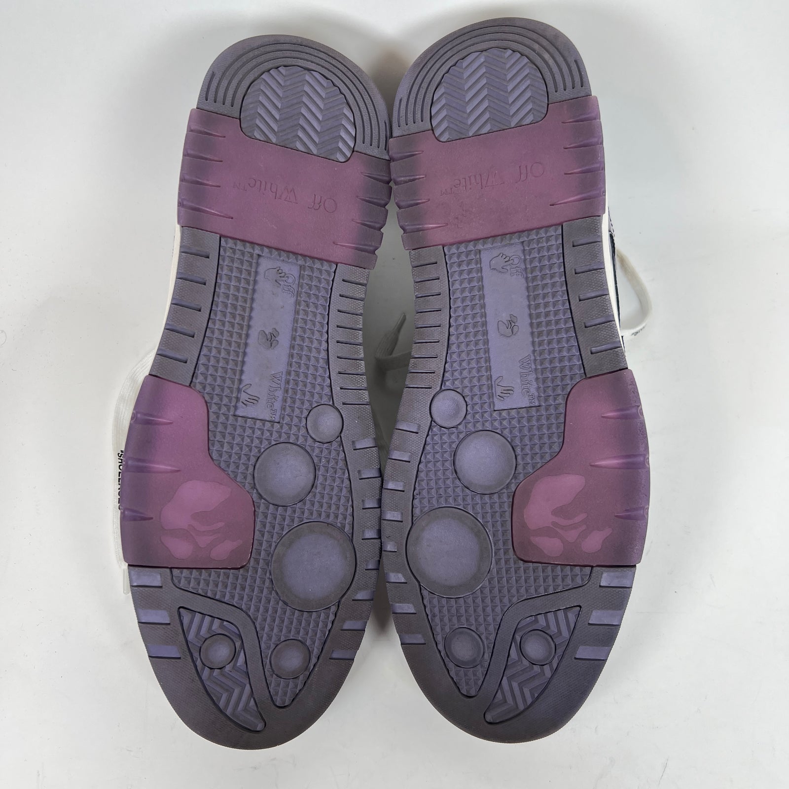 Off White Purple Out The Office Sneaker Size 46