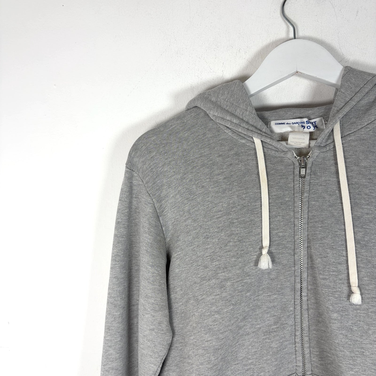 Comme Des Garcons Bunny Ear Zip Up Hoodie