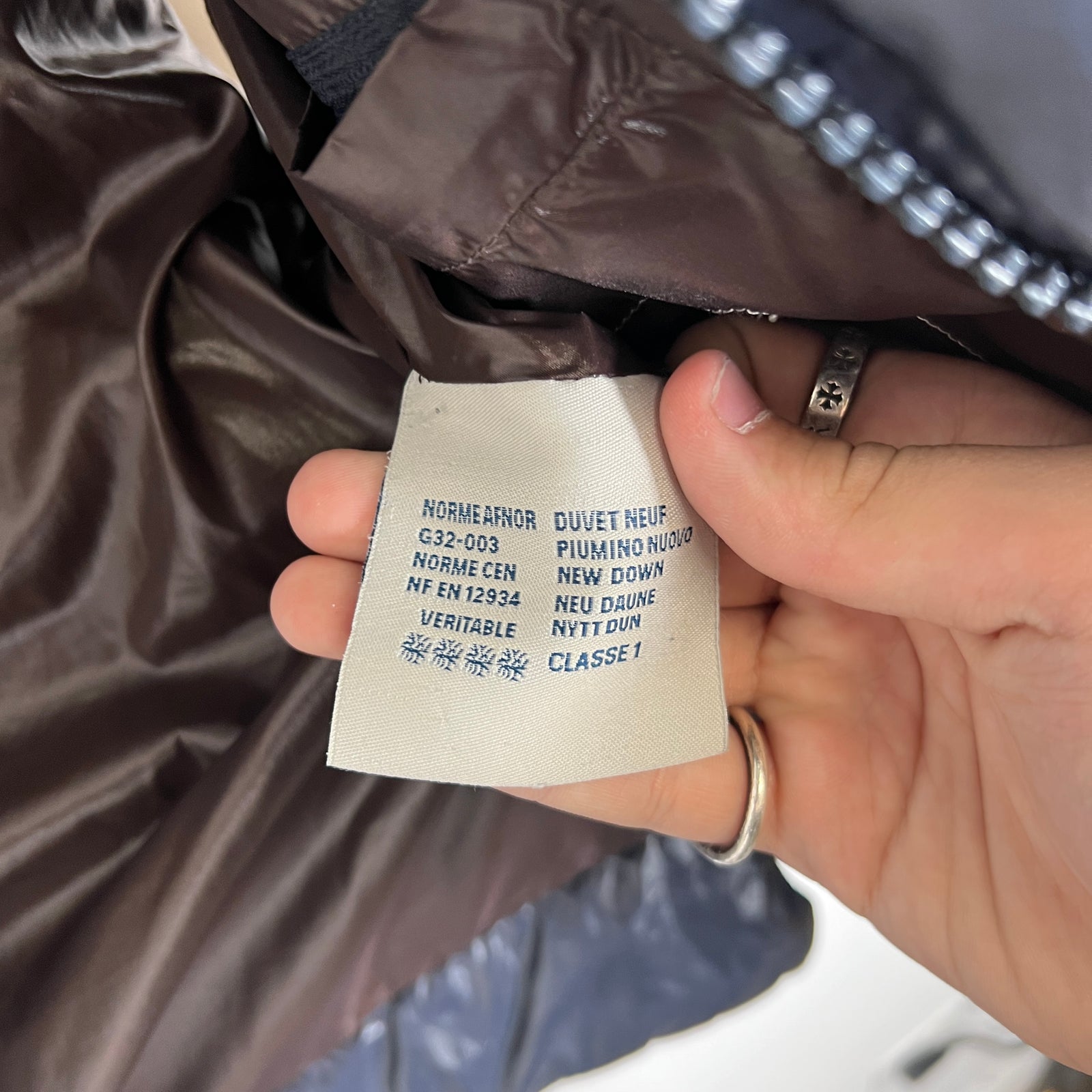 Moncler Puffer Vest Navy Size 5