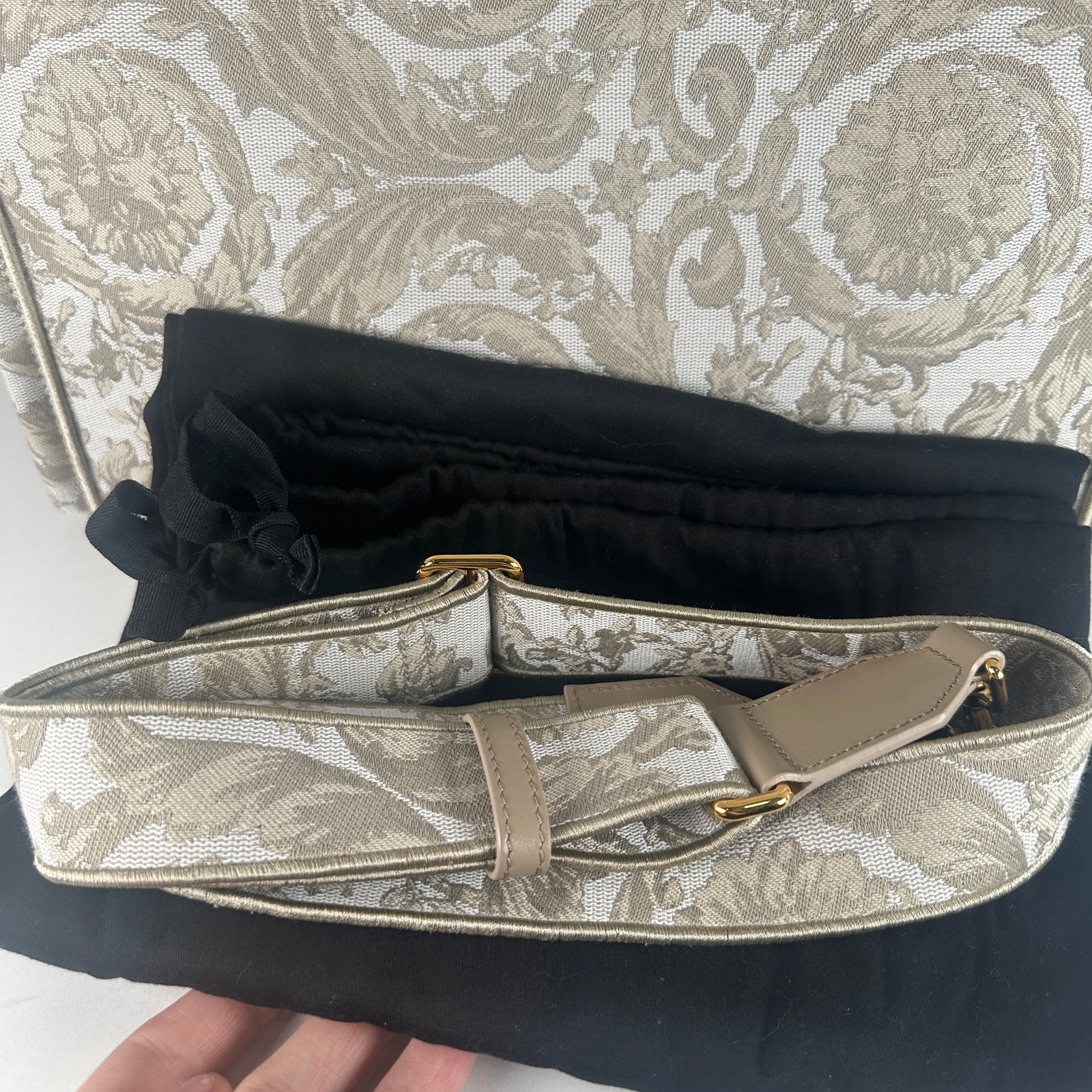 Versace Tan Barocco Athena Tote Bag