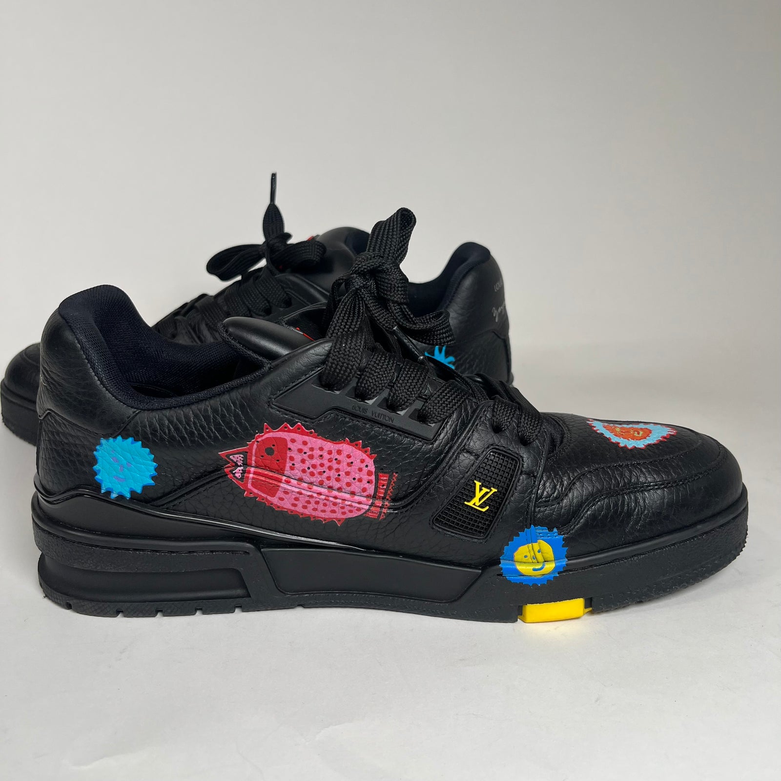 Louis Vuitton Black Yayoi Kusama Trainer Size 9