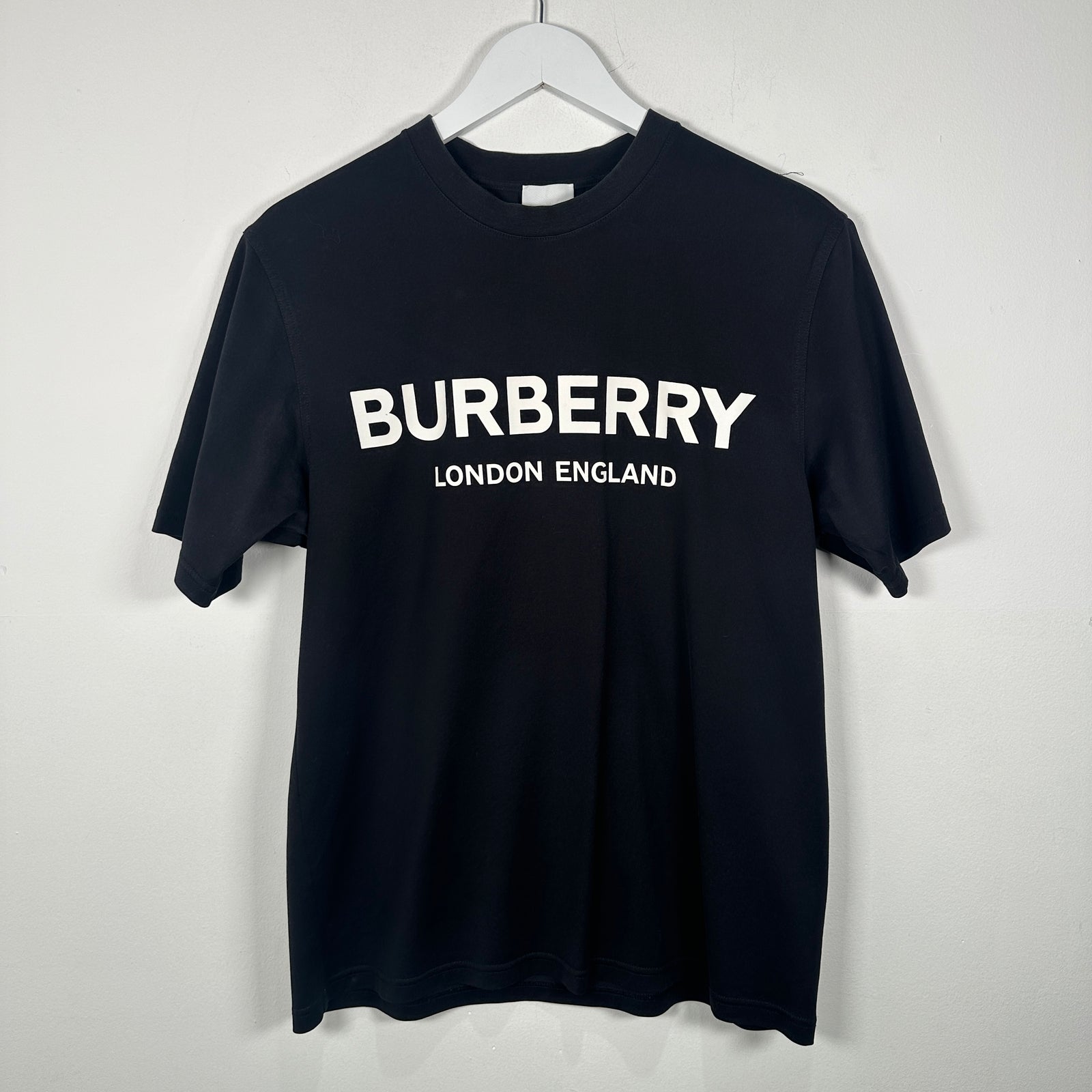 Burberry Black Logo T-Shirt Size S
