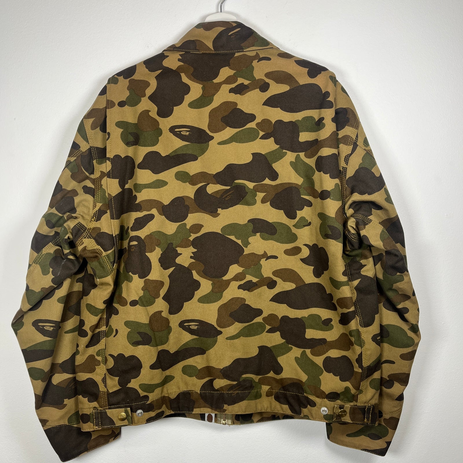 Bape x Carhartt Camo Detroit Jacket Size L