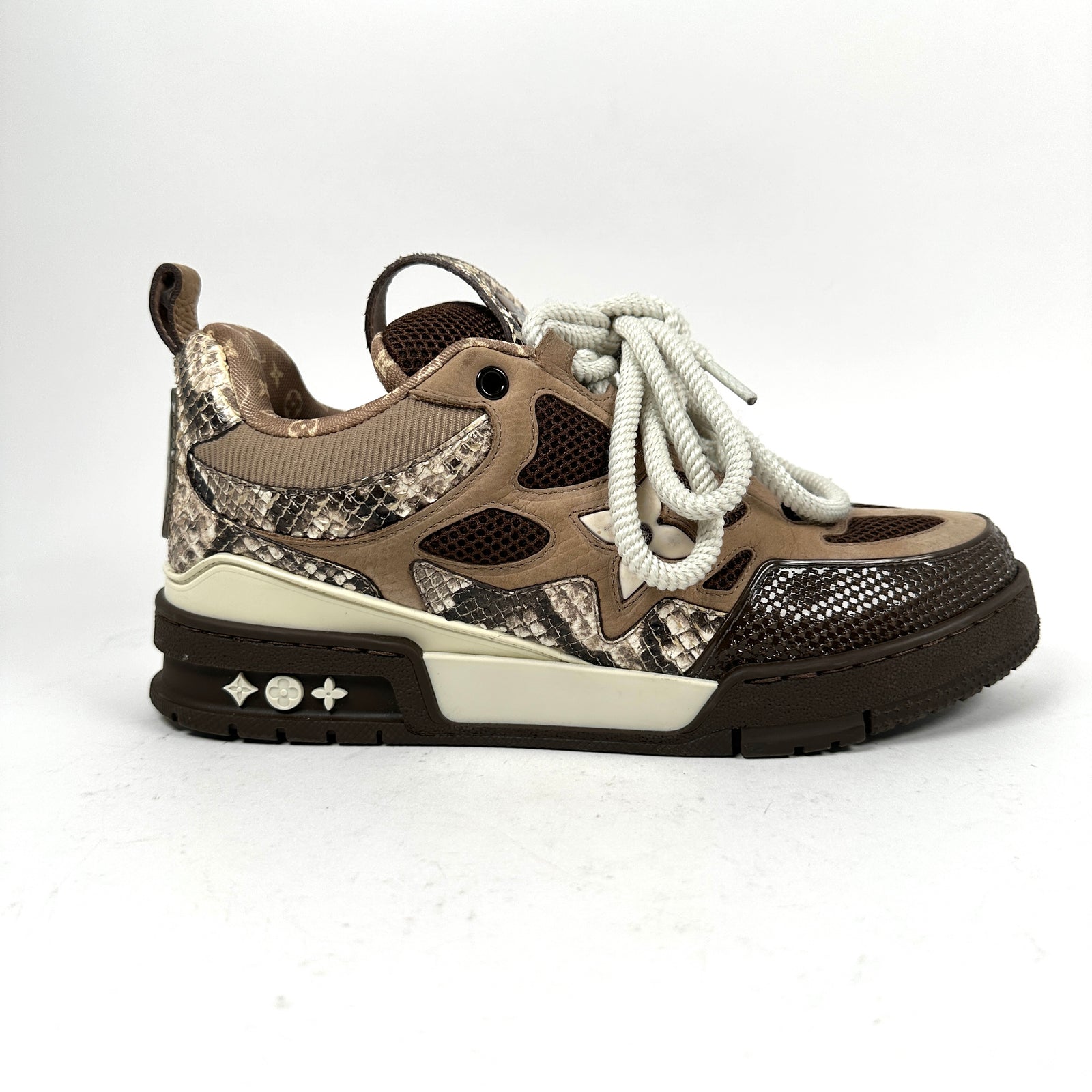 Louis Vuitton Python Snakeskin Skates Size LV 7.5