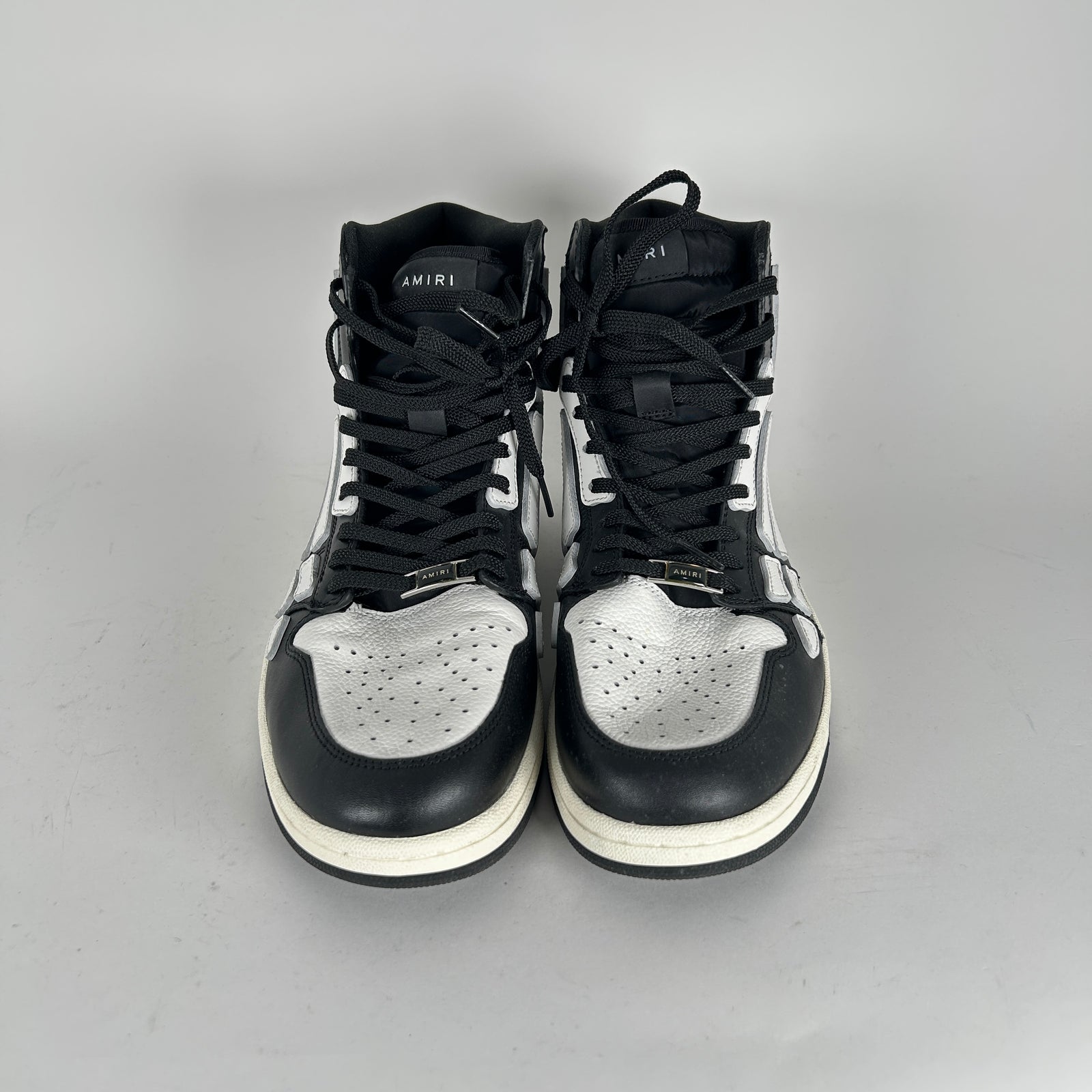 Amiri Skel Court Hi Top Black/White Size 45