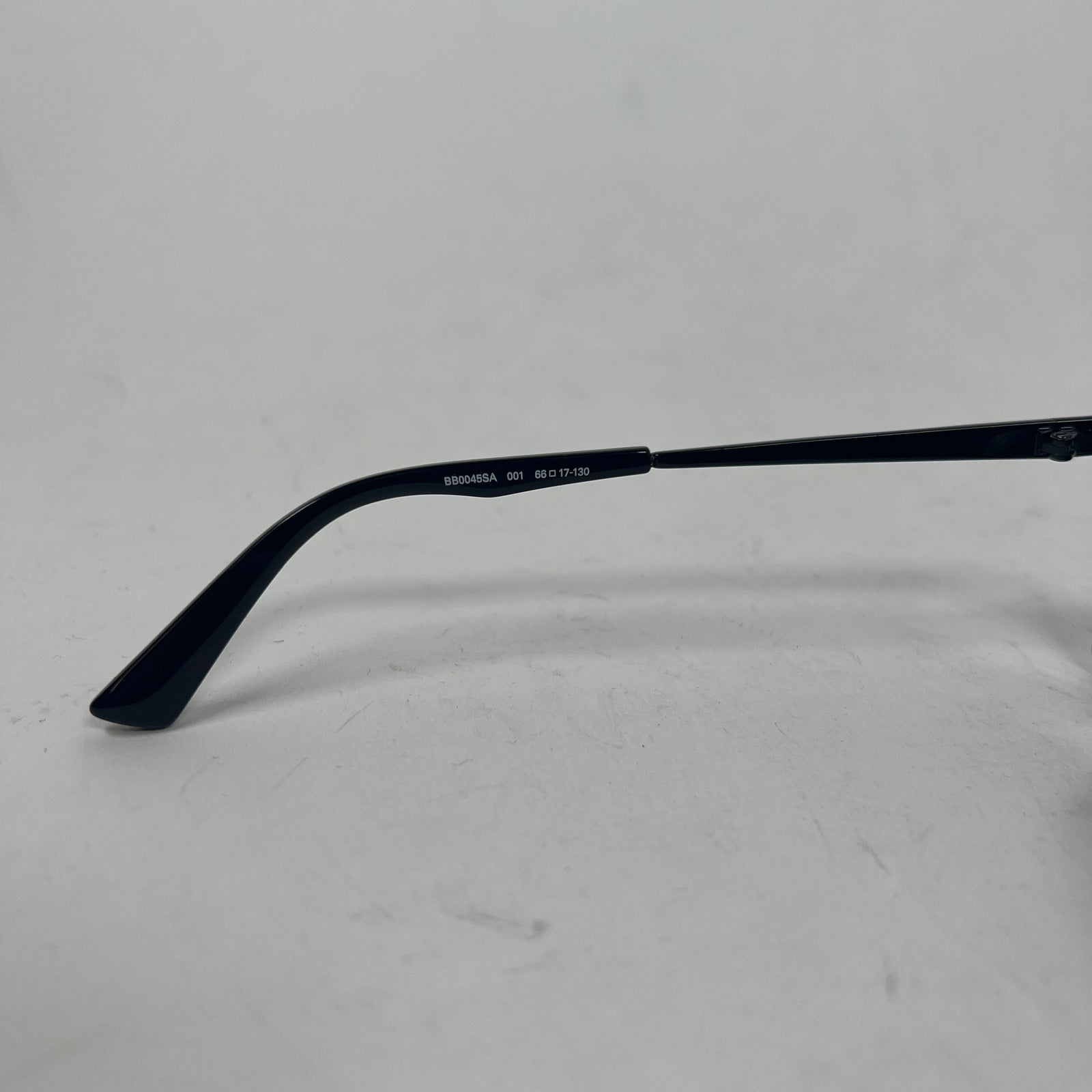 Balenciaga Black Fire Rectangle Sunglasses