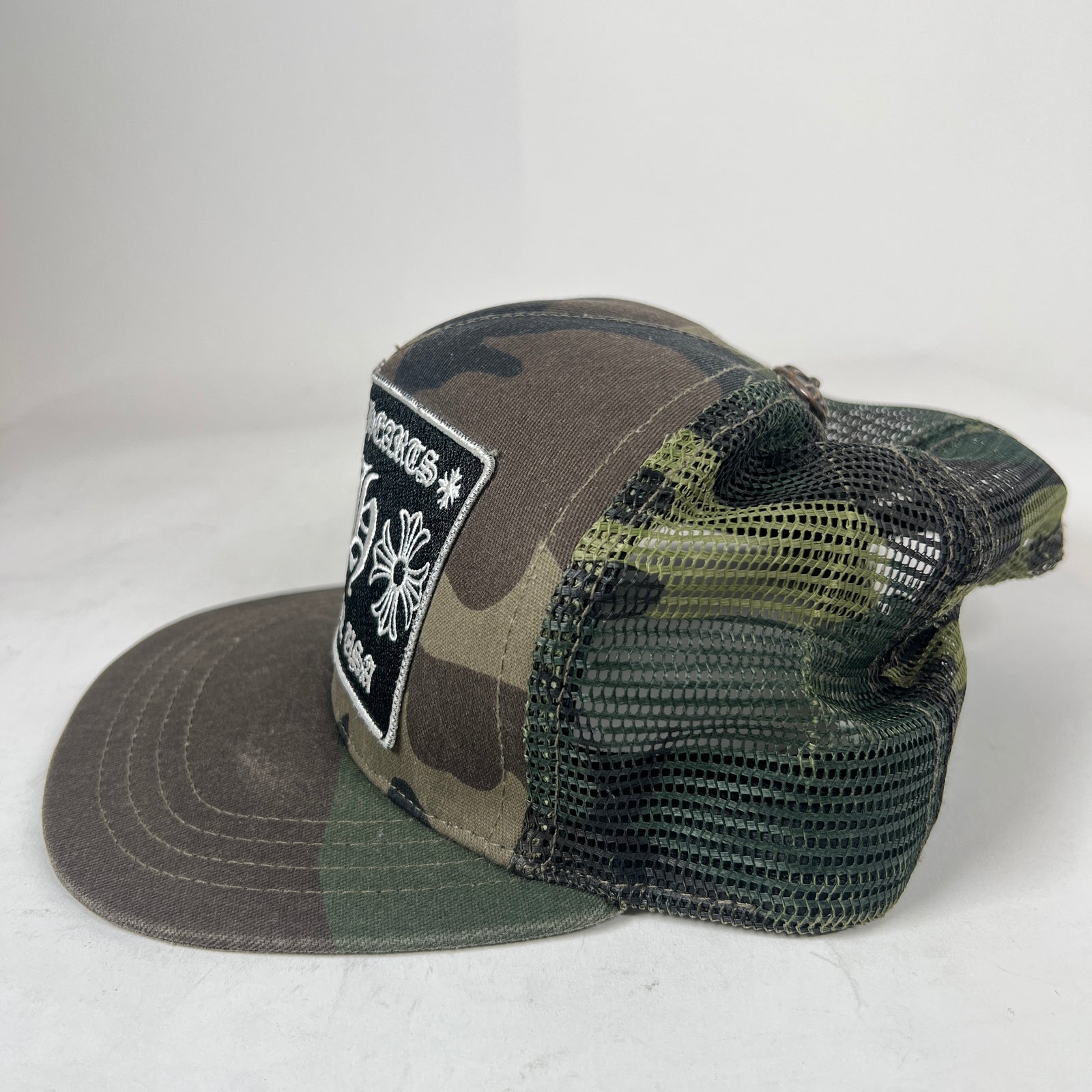 Chrome Hearts Camo Hollywood Trucker Hat