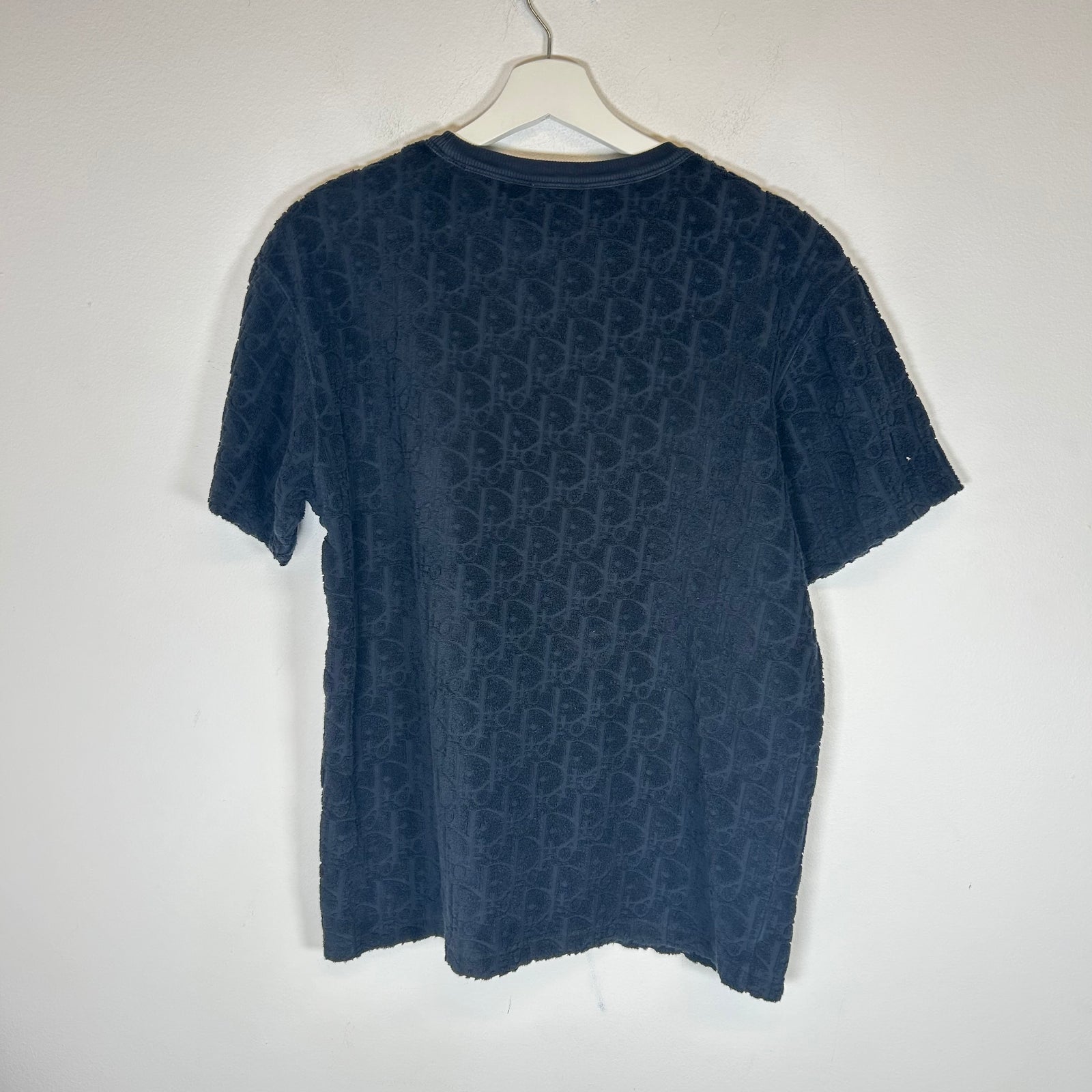 Dior Navy Oblique Towel Tee Size XS