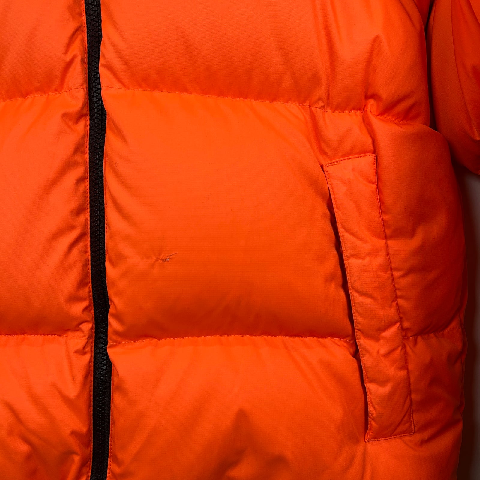 Supreme North Face Nupste Orange Puffer Size L