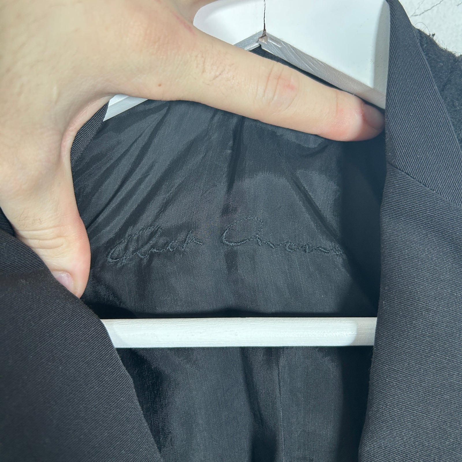 Rick Owens Knife Cut Cropped Blazer Size S