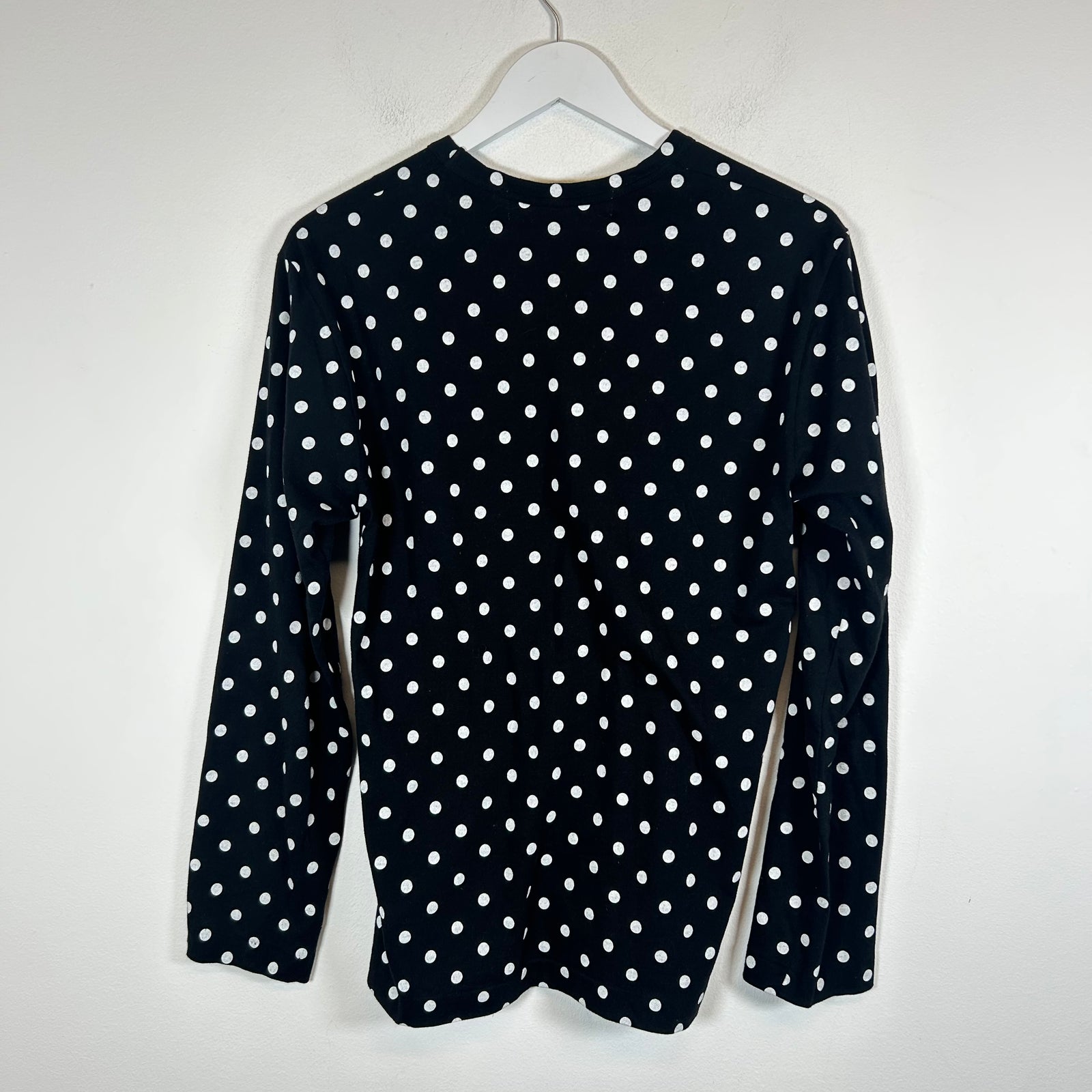 CDG Play Polka Dot Heart Longsleeve Size M