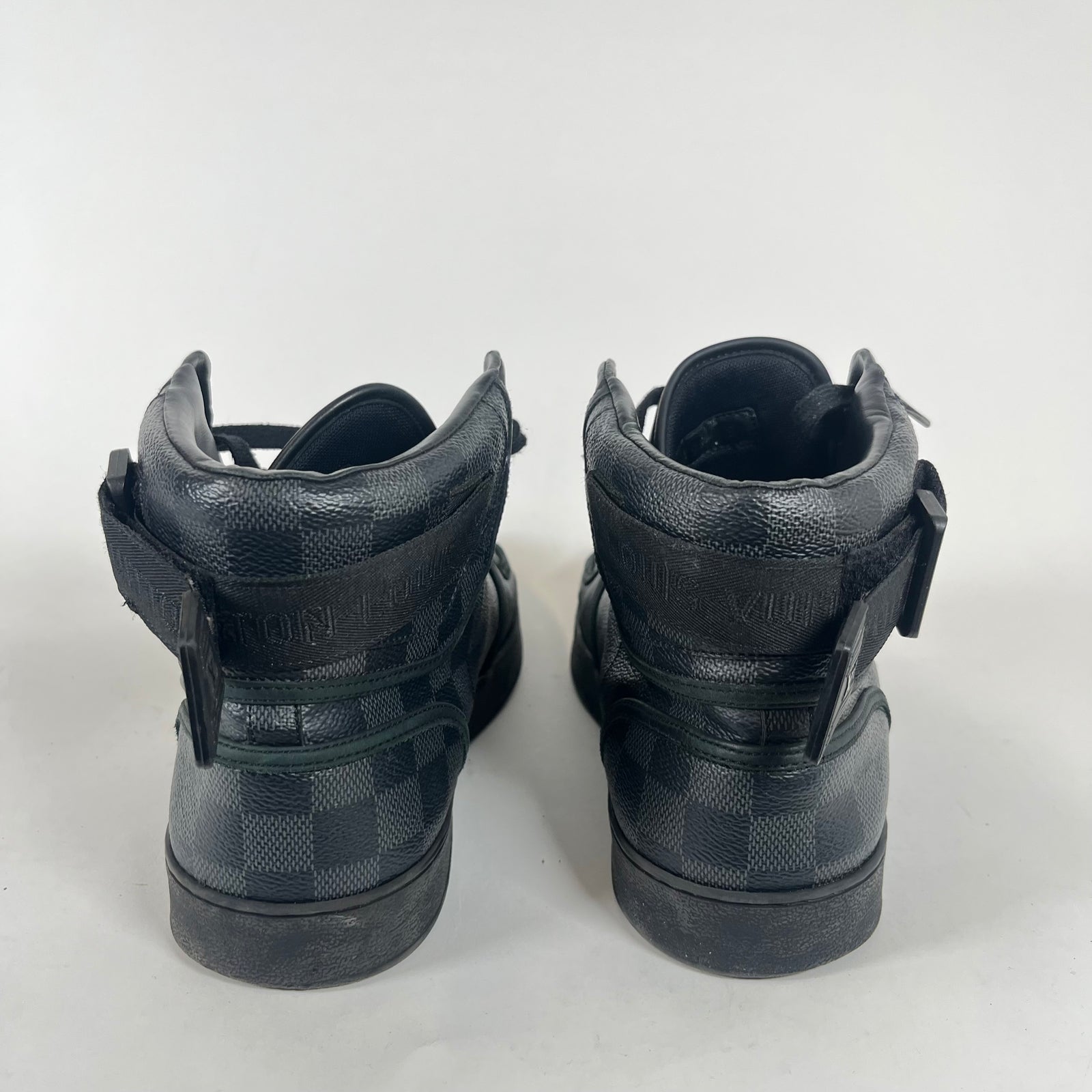 Louis Vuitton Black Damier High Tops LV 9