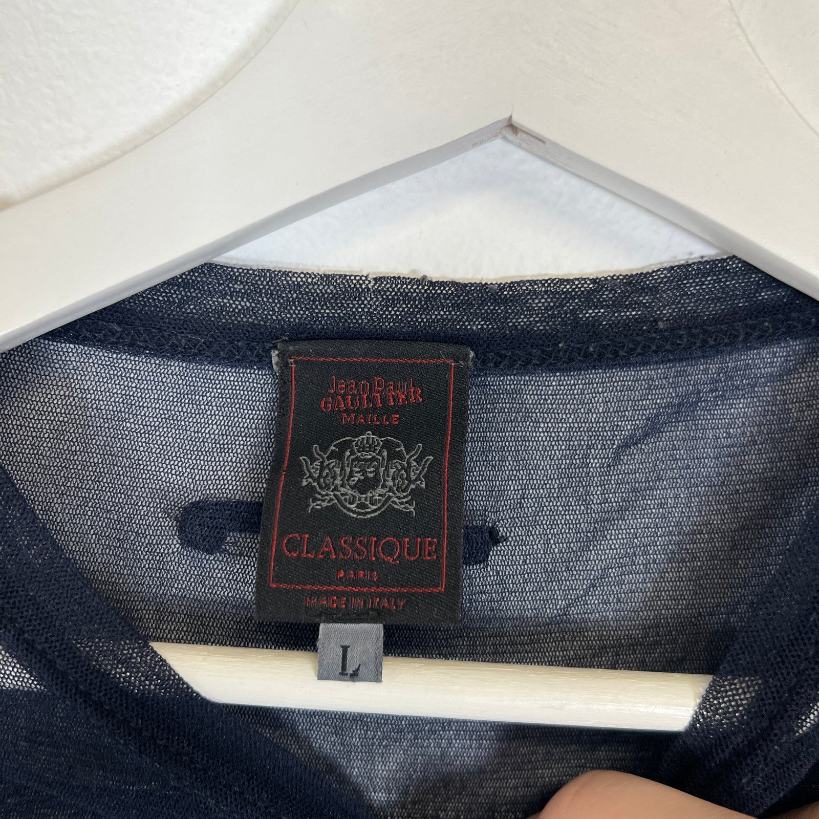 JPG Navy Mesh Longsleeve Sz L
