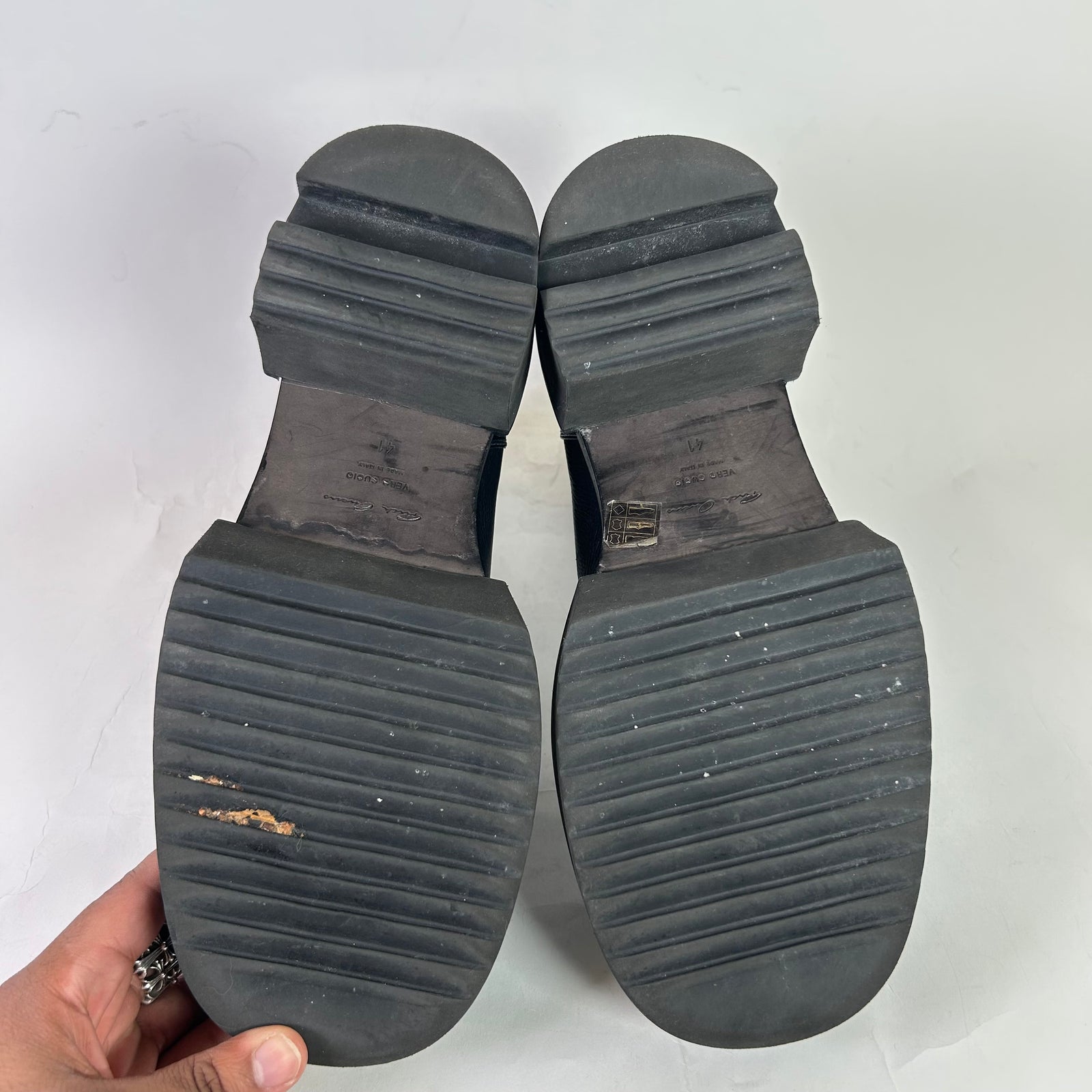 Rick Owens Black Bogun Beatle Boots Size 41