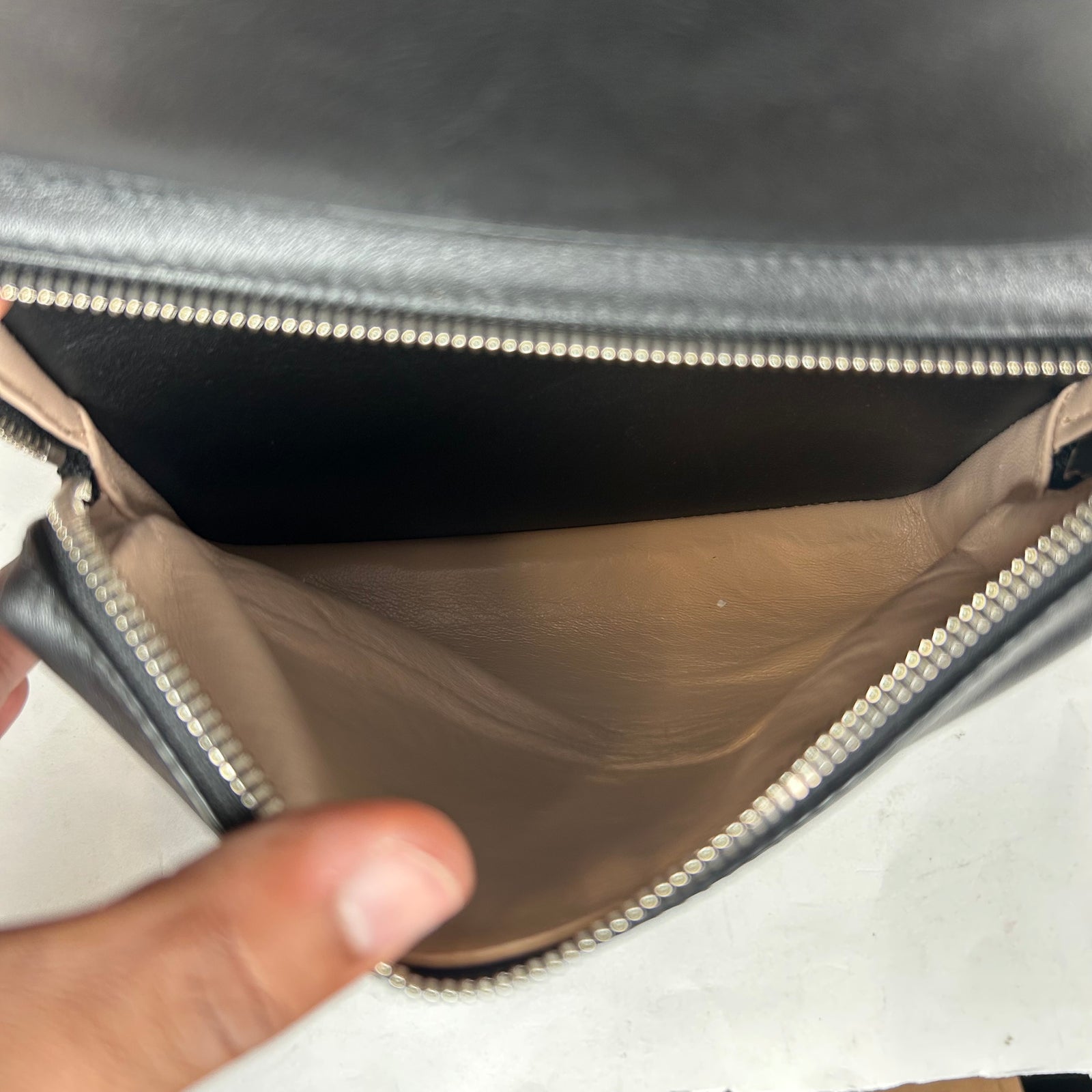 MCM Black Lamsbskin Leather Backpack