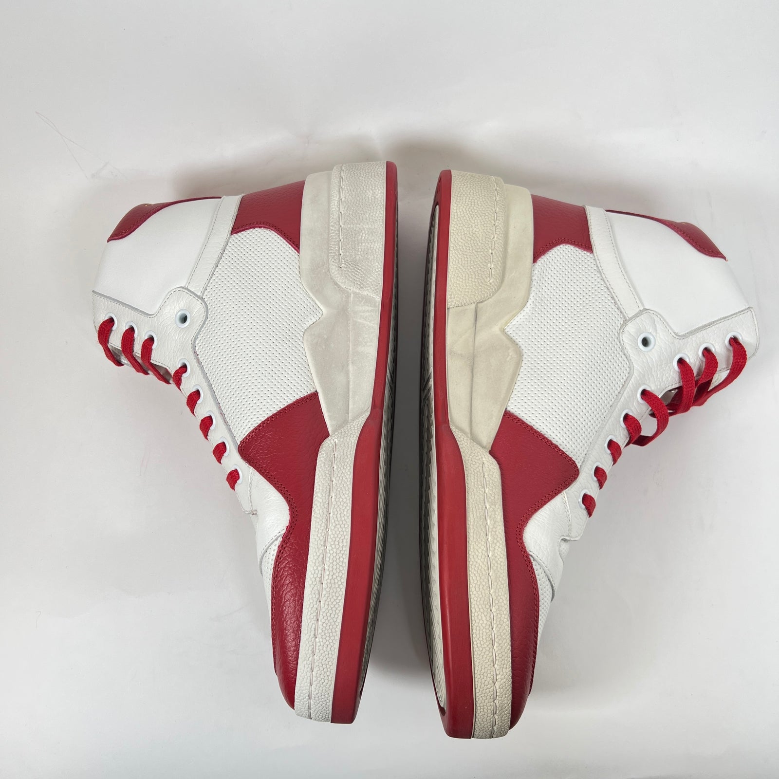 Saint Laurent Red/White SL24 High-Top Sneaker Size 41