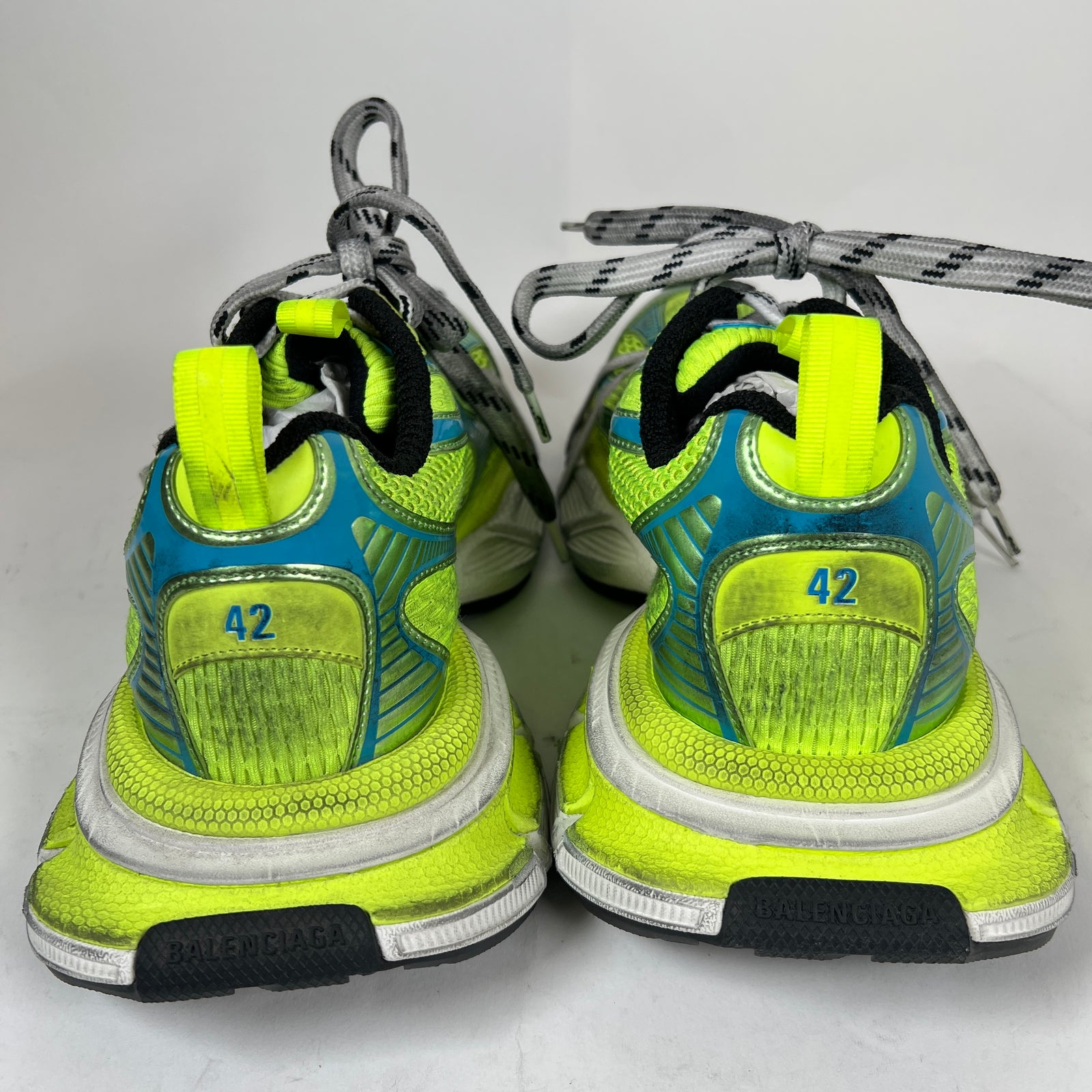 Balenciaga Fluorescent Yellow/Blue 3XL Sneaker Size 42