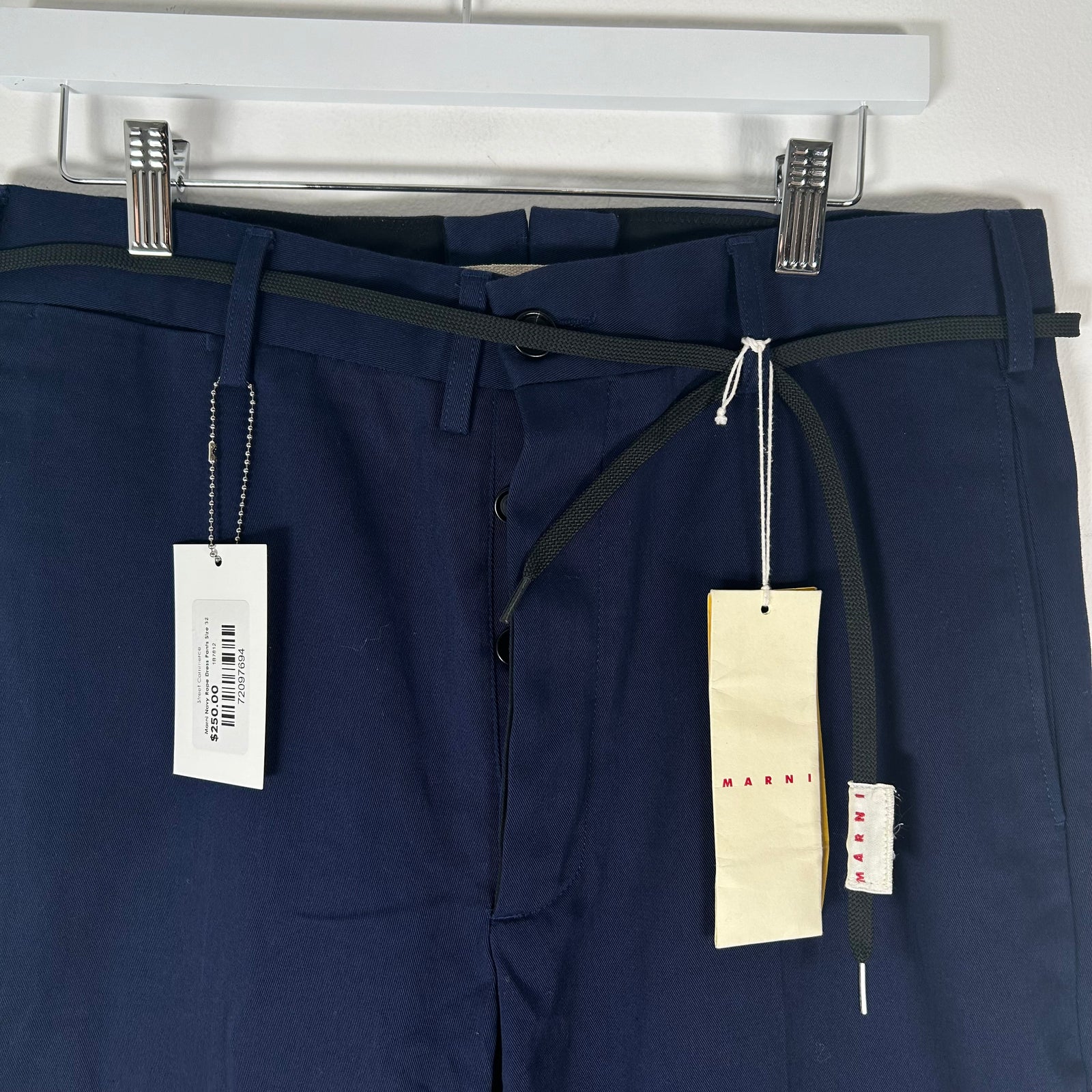 Marni Navy Rope Dress Pants Size 32