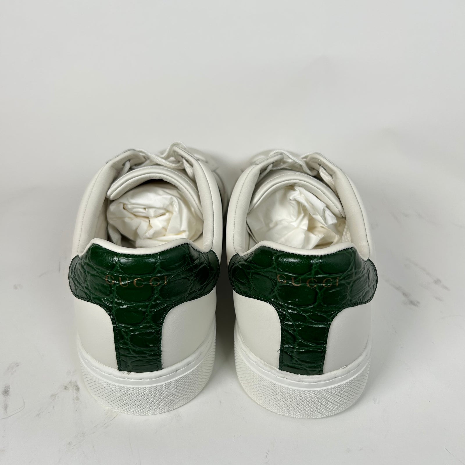 Gucci White Web Ace Sneaker Size GG 10