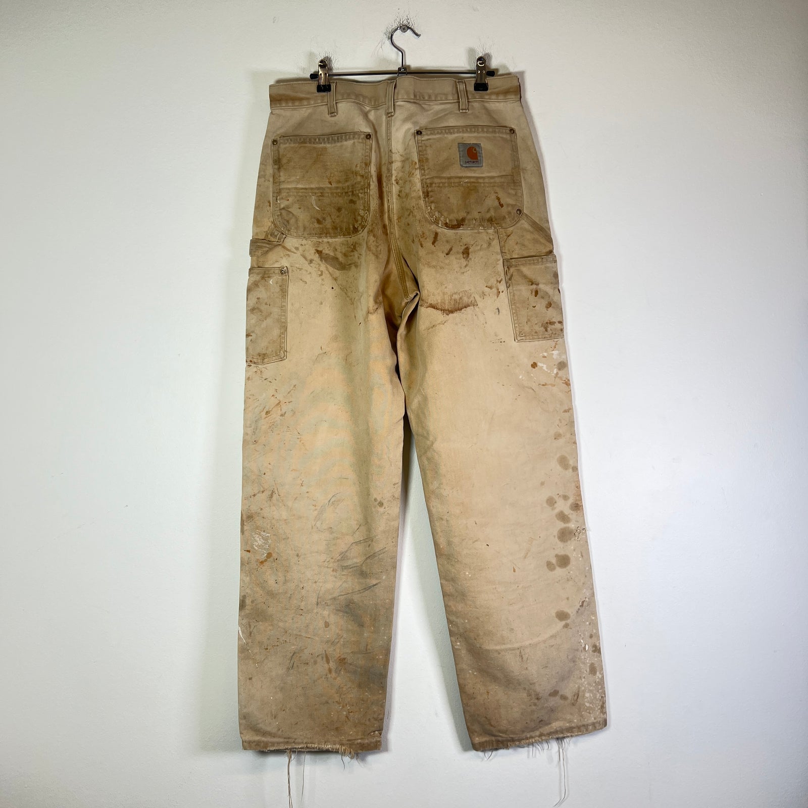Carhartt Vintage Thrashed Khaki 'Double Knee' Carpenter Pants