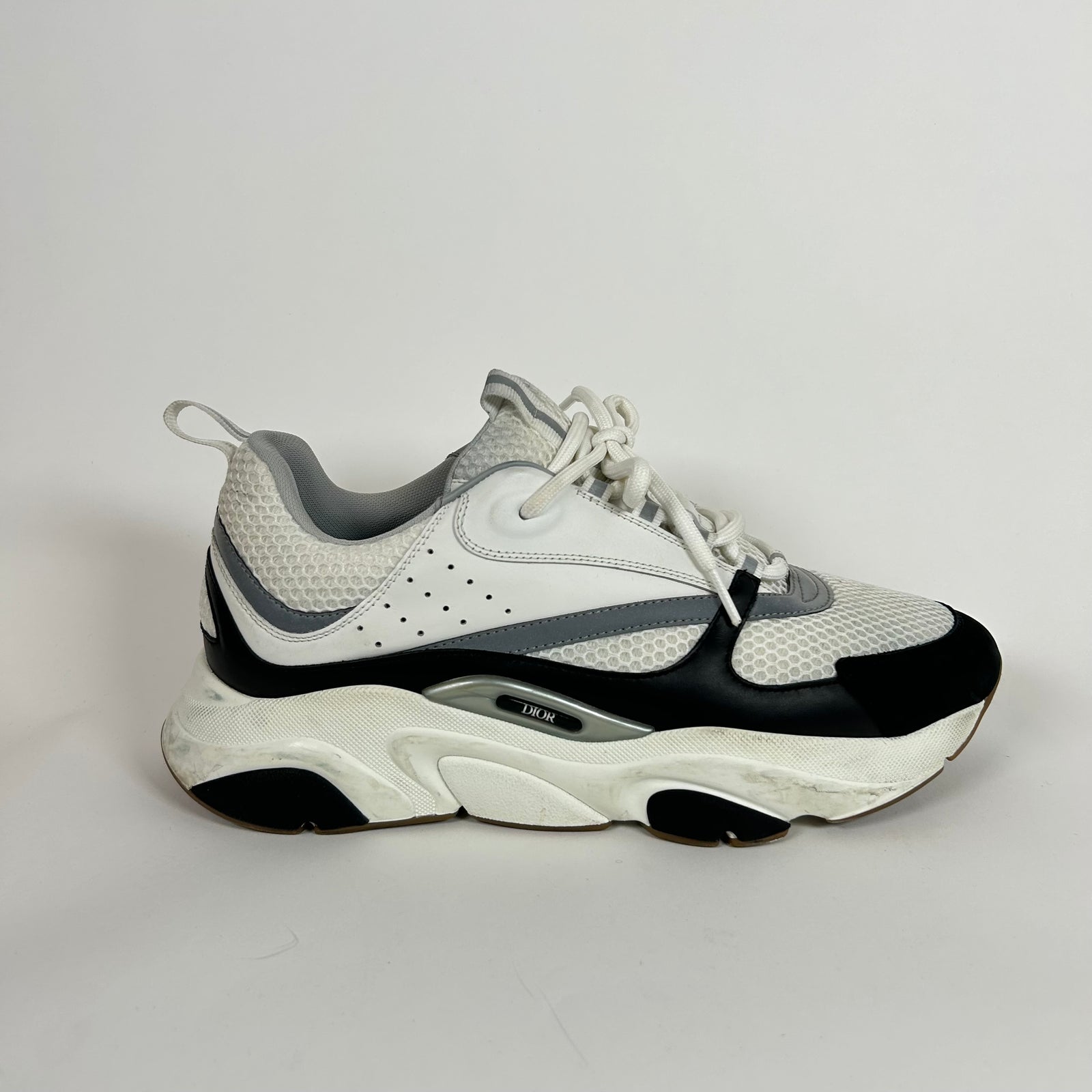 Dior B22 White/Black Sneaker Size 44