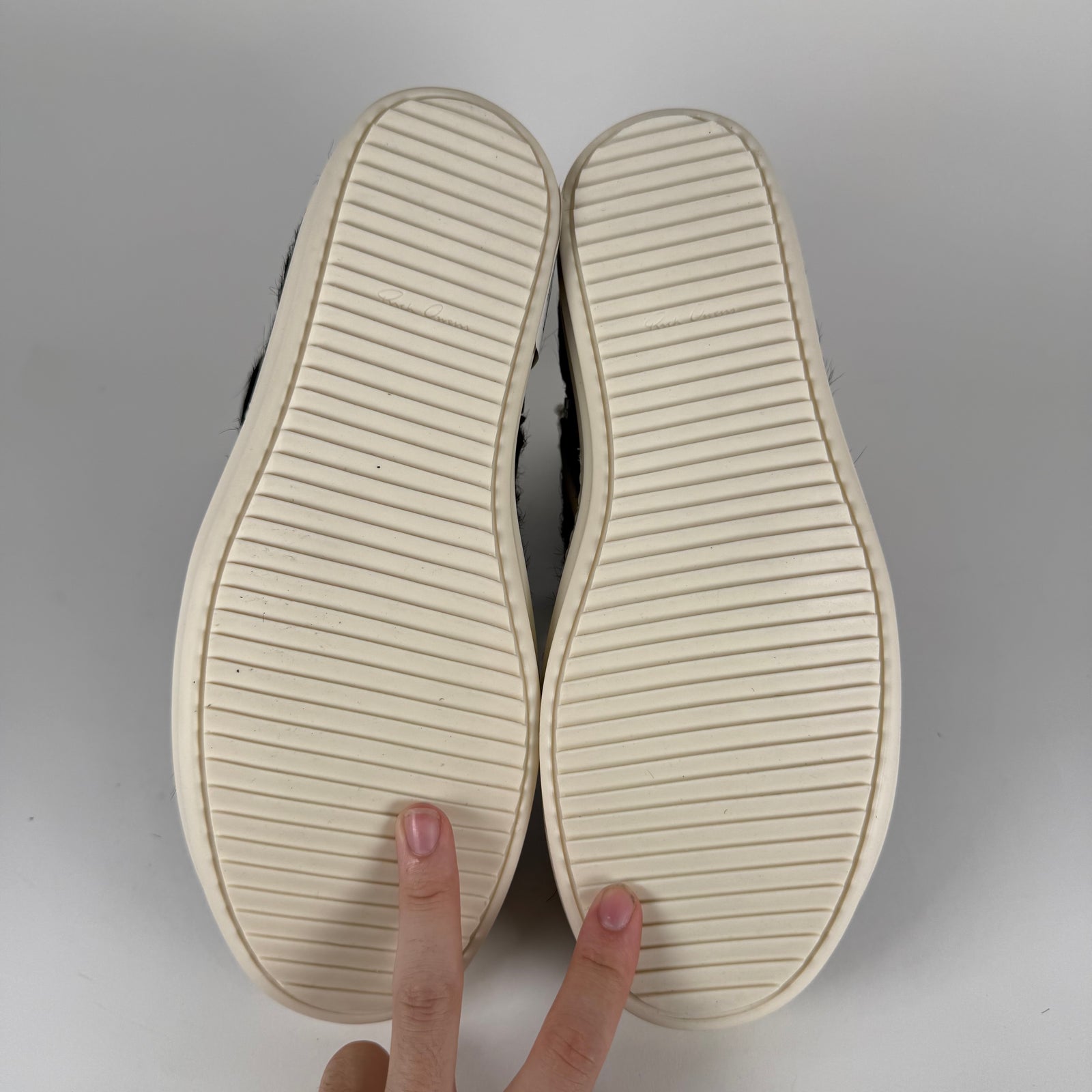 Rick Owens Ponyhair Geobaskets Size 43.5
