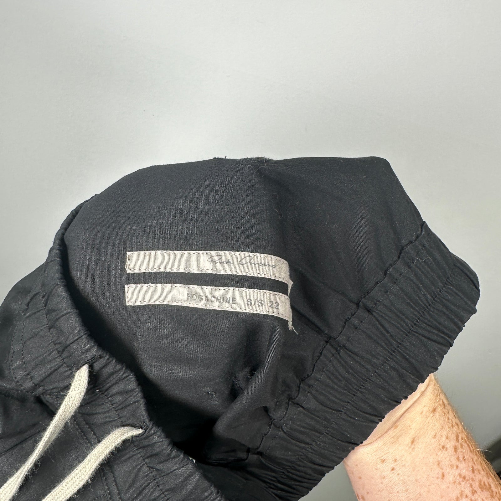 Rick Owens SS22 Black Cropped Pants Size XL