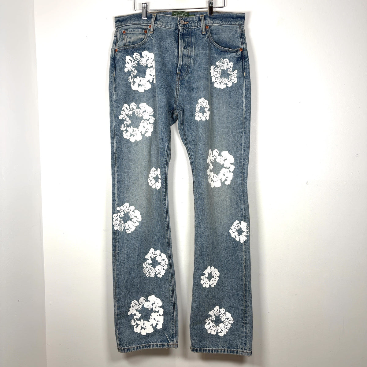 Denim Tears Wreath Graphic Denim Jeans