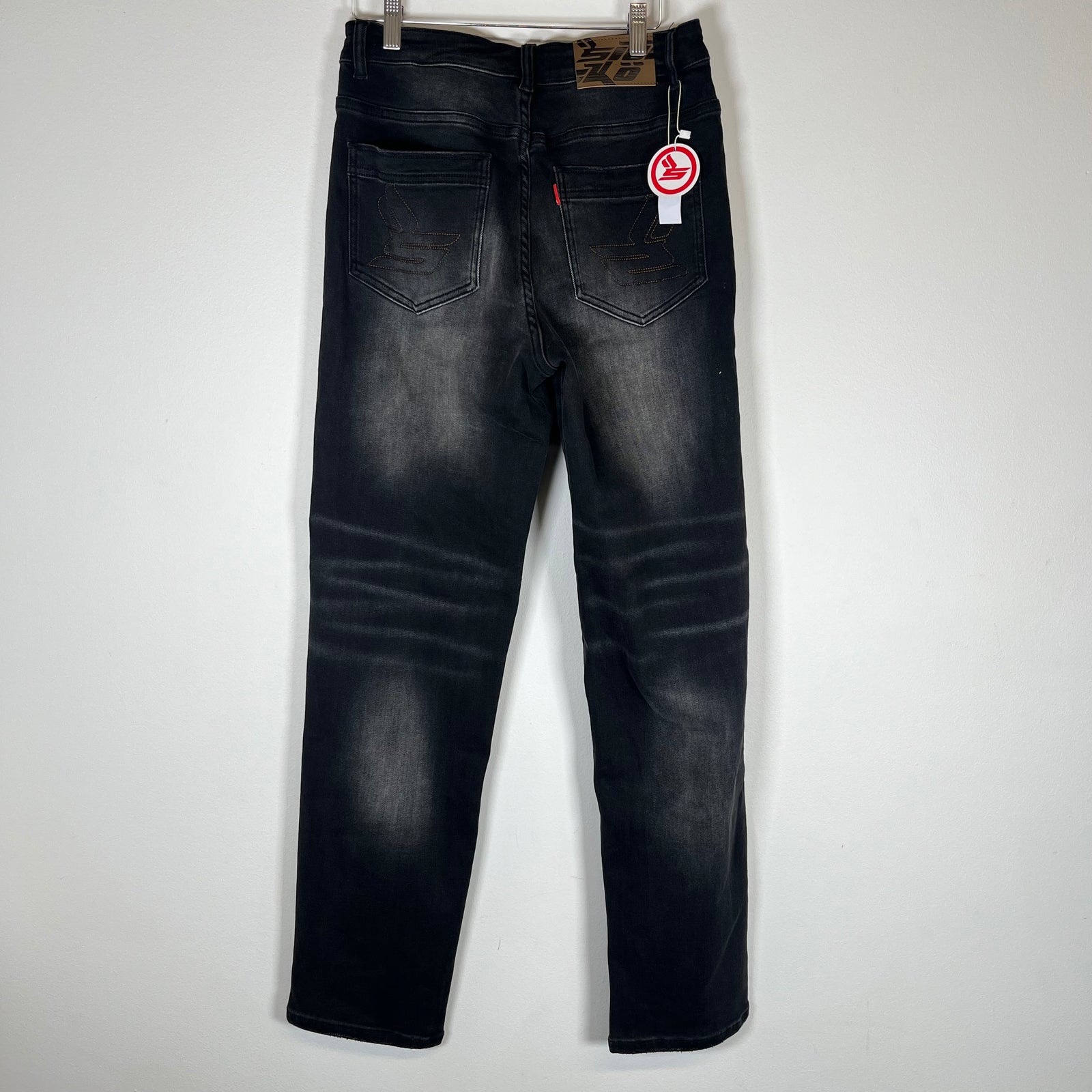 Sicko Born From Pain Black Chain Stitch Jeans Size 28