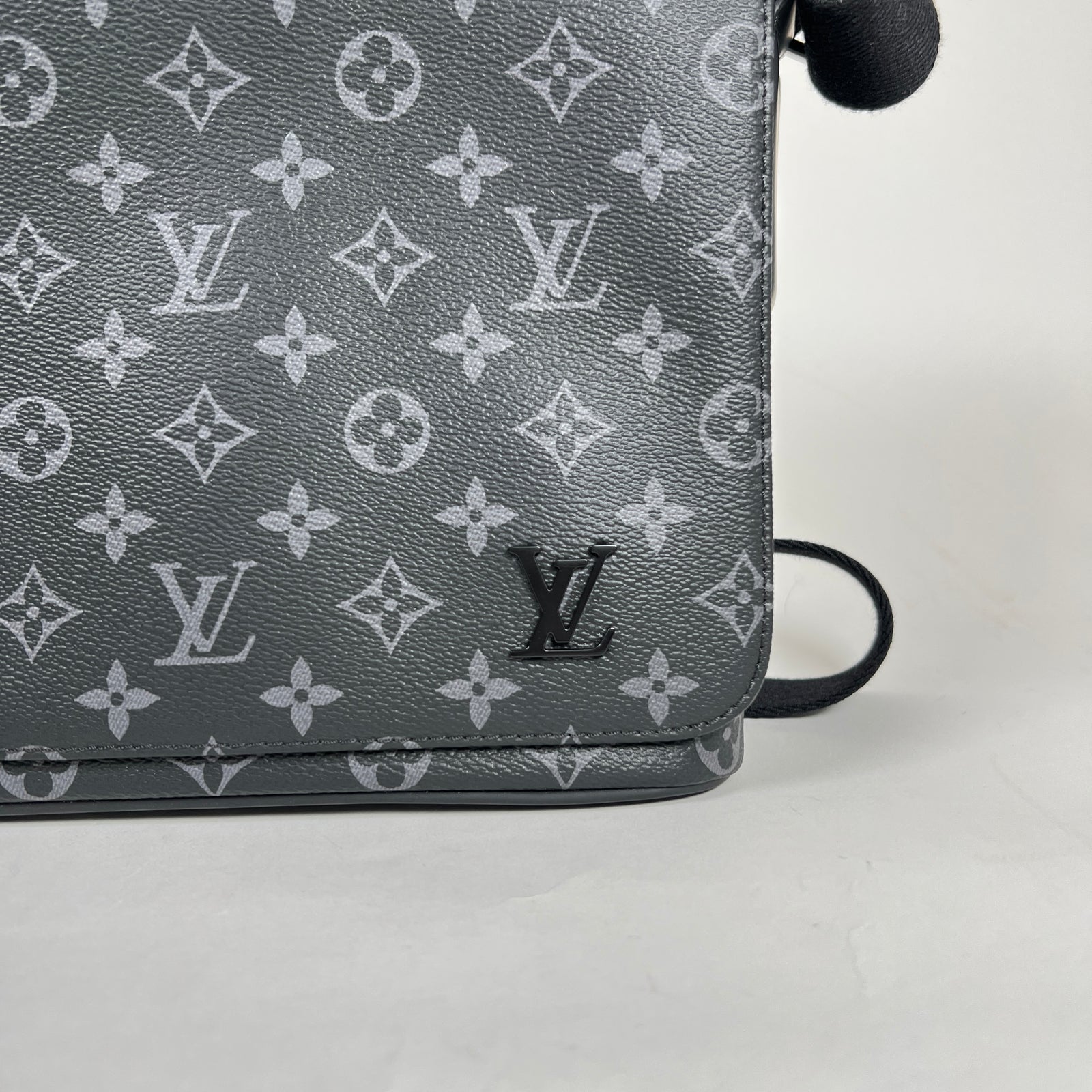 Louis Vuitton Black Monogram District Messenger Bag