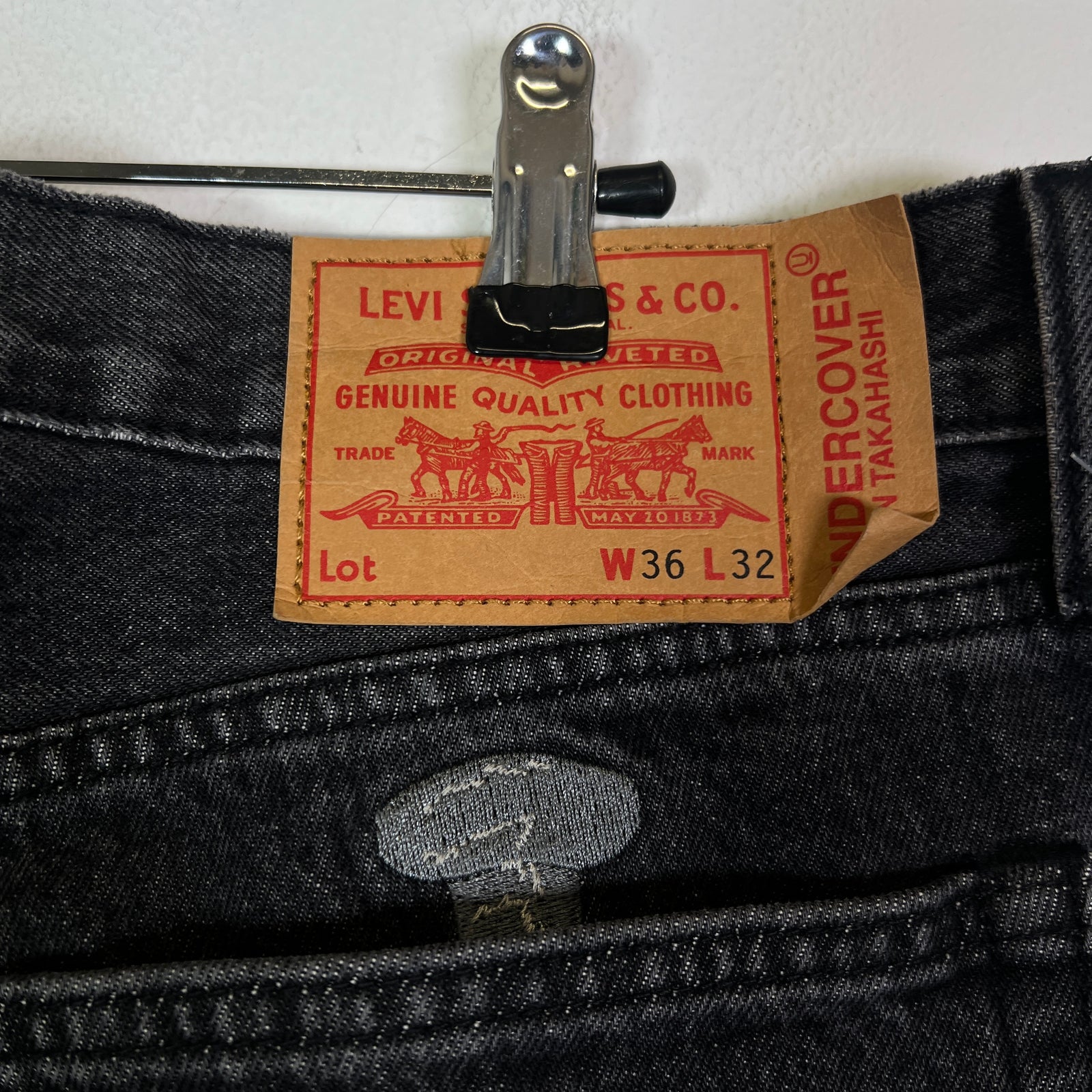 Undercover x Levi's 'Light Darkness' Darkwash Baggy Jeans Size 36