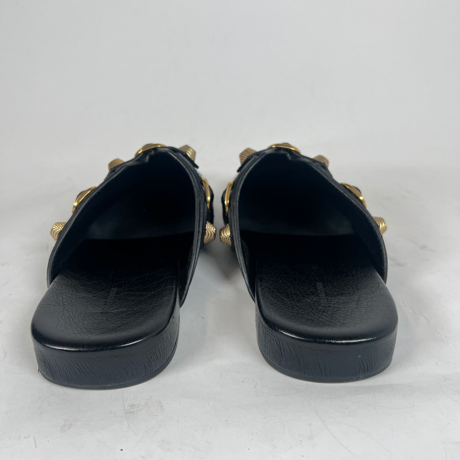 Balenciaga Black Cosy Cagole Mules Size 42