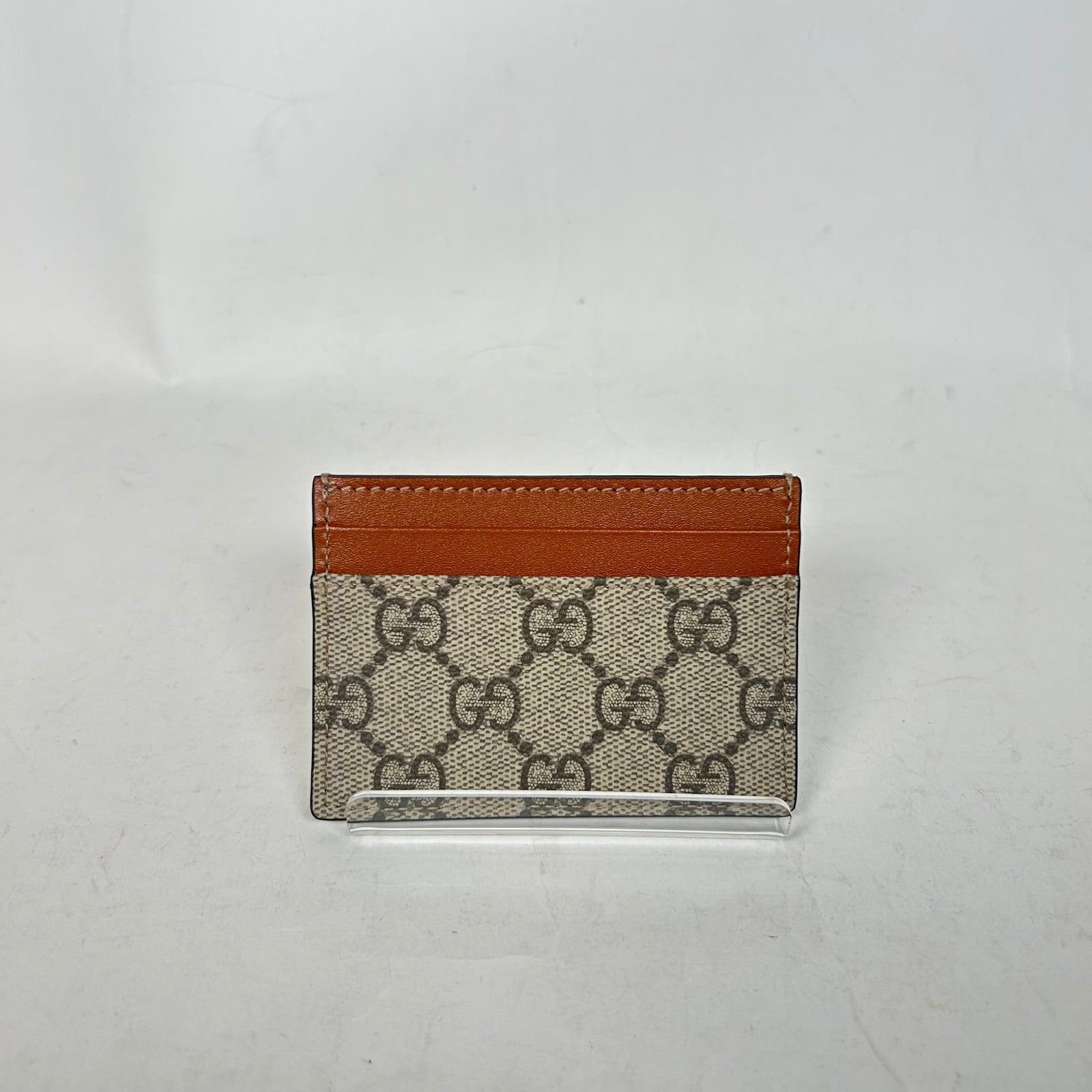 Gucci Brown GG Supreme Card Holder