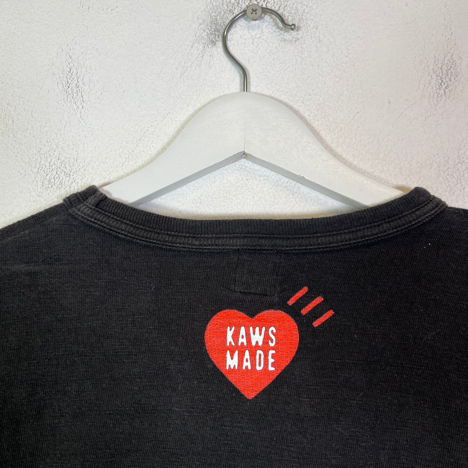 Human Made x Kaws Black Flying Duck Graphic T-Shirt Size XL