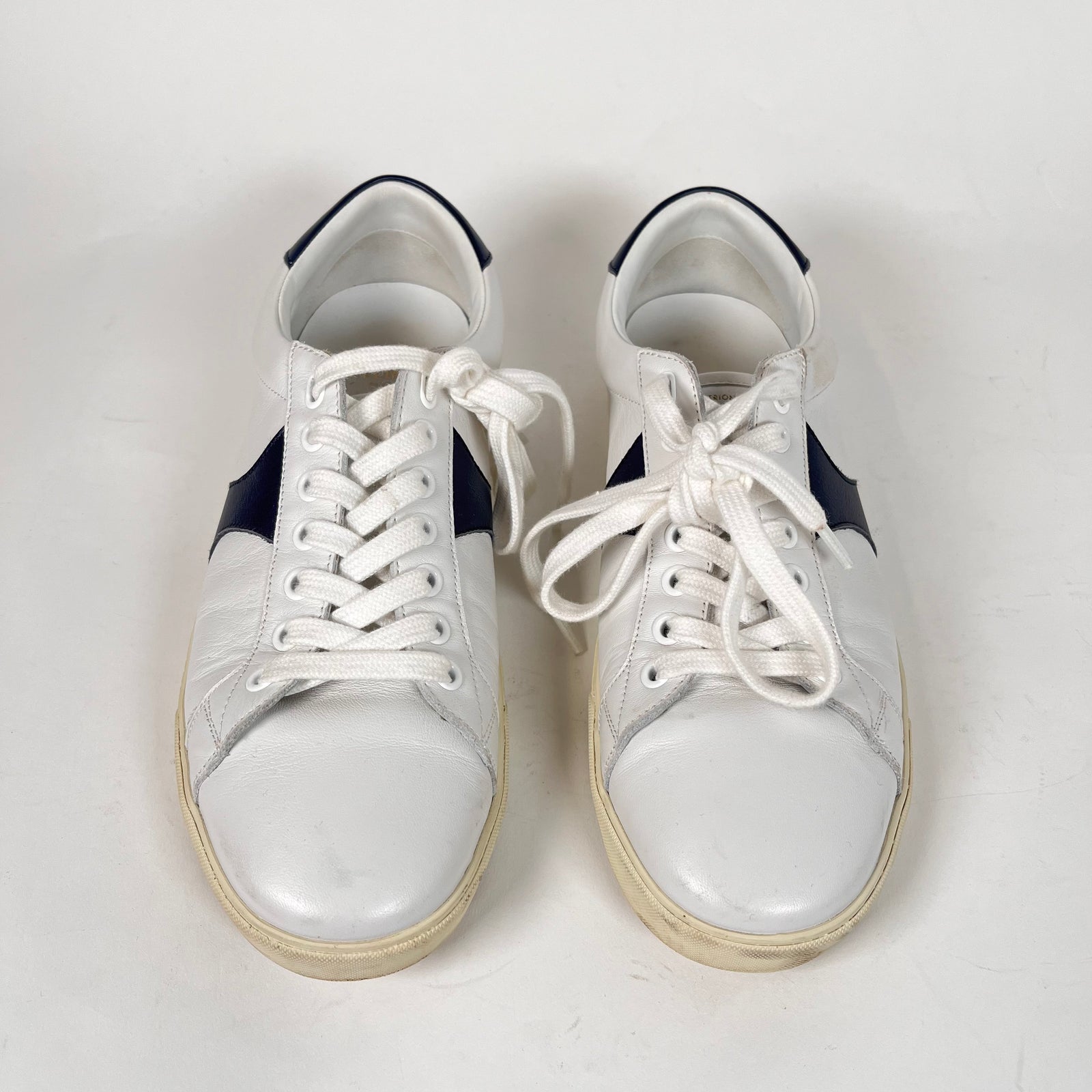 Celine White/Navy Triomphe Sneakers Size 40